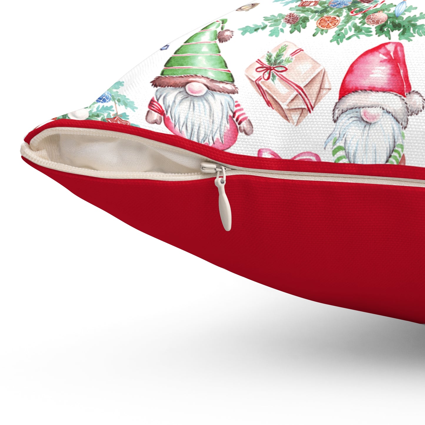 Festive Gnome Decorative Pillow Cover | Holiday Home Decor, Christmas Gift, Soft Accent Pillow, Cozy Living Room, Gnome Decor