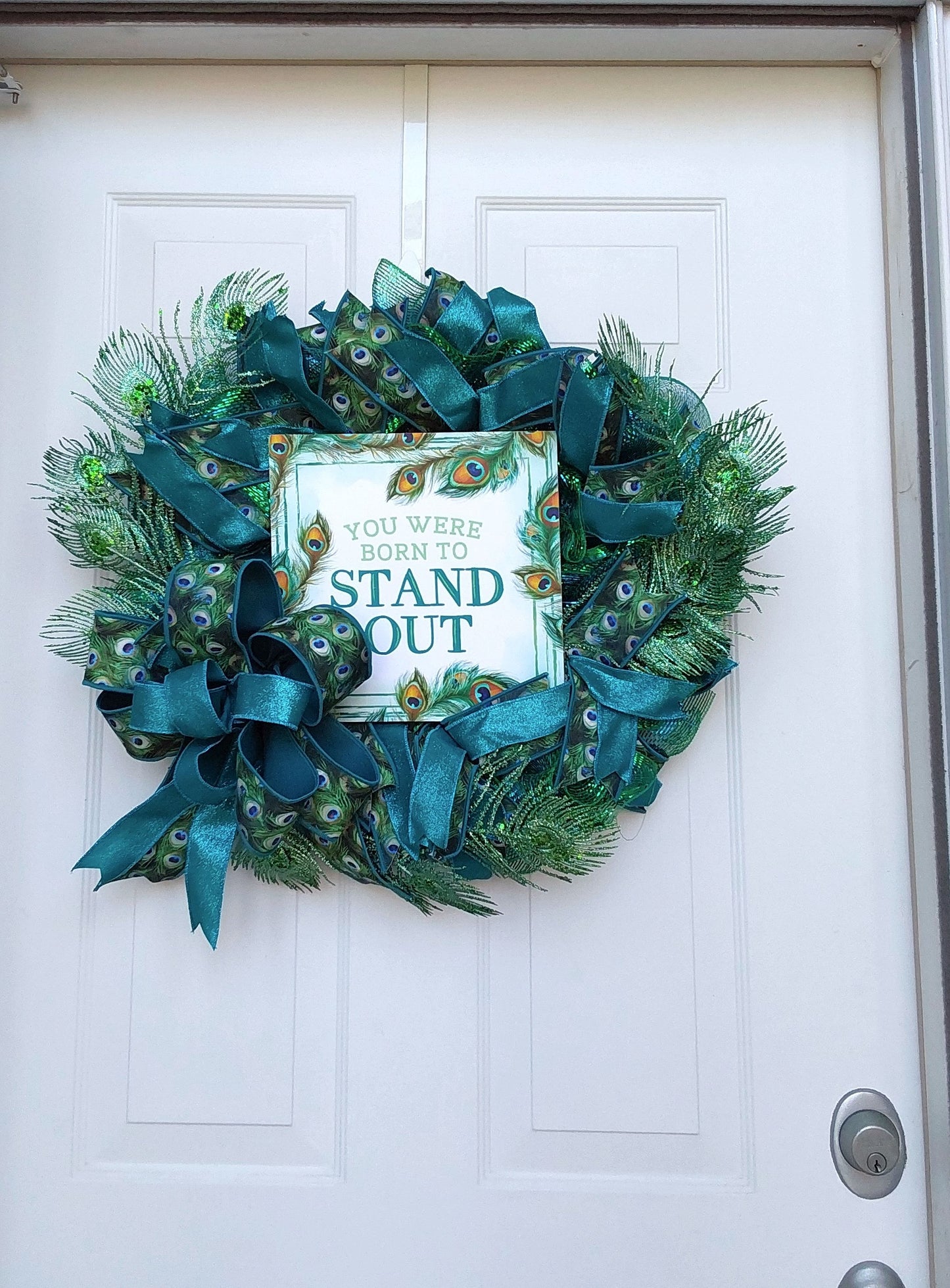 Born To Stand Out Peacock Wreath