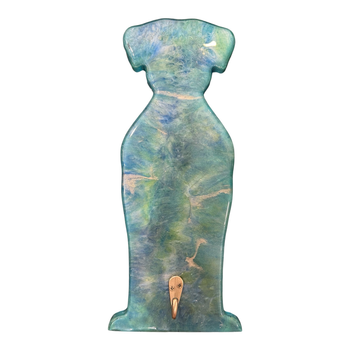 Coastal Resin Dog Wall Hook – Functional Art for Dog Lovers