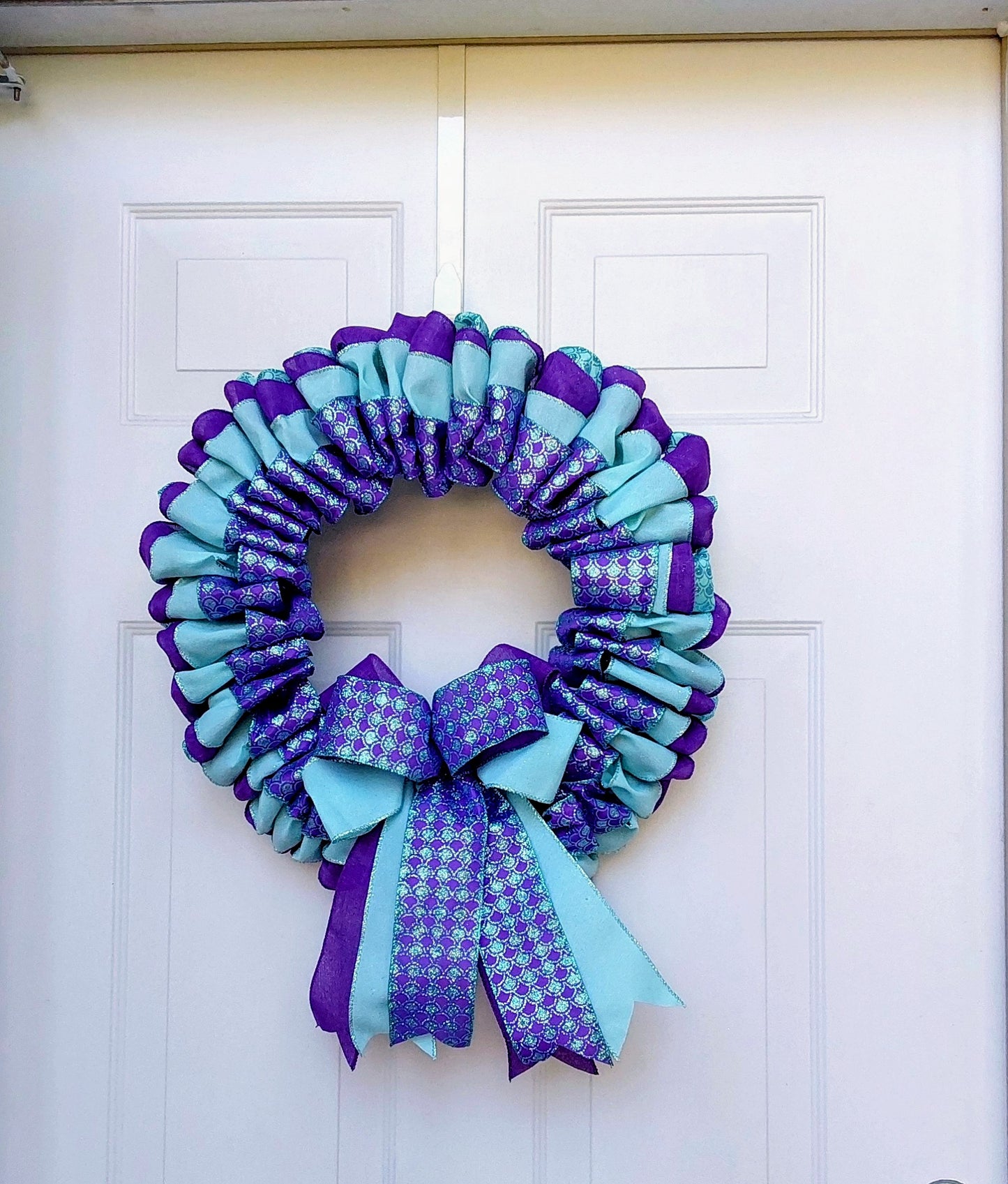 Mermaid-Inspired Ribbon Wreath