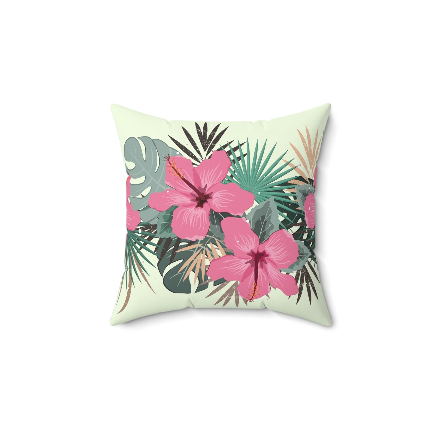 Tropical Floral Throw Pillow - Modern Home Decor, Gift for Garden Lovers, Bedroom Accent, Summer Vibe, Boho Style Cushion