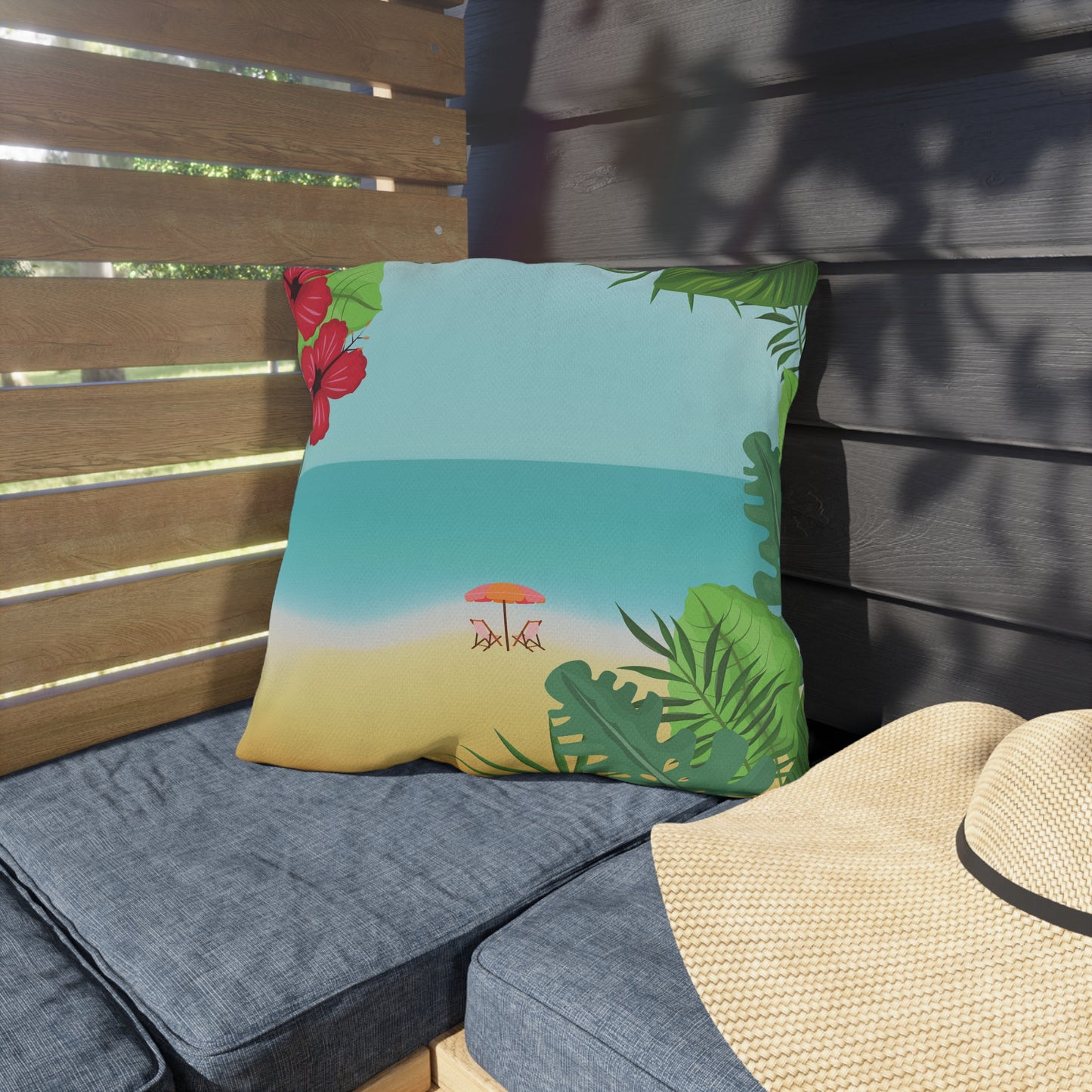 Tropical Outdoor Pillows, Decorative Couch Cushions, Patio Accents, Beach Vibes Home Decor, Summer Gifts, Garden Accessories