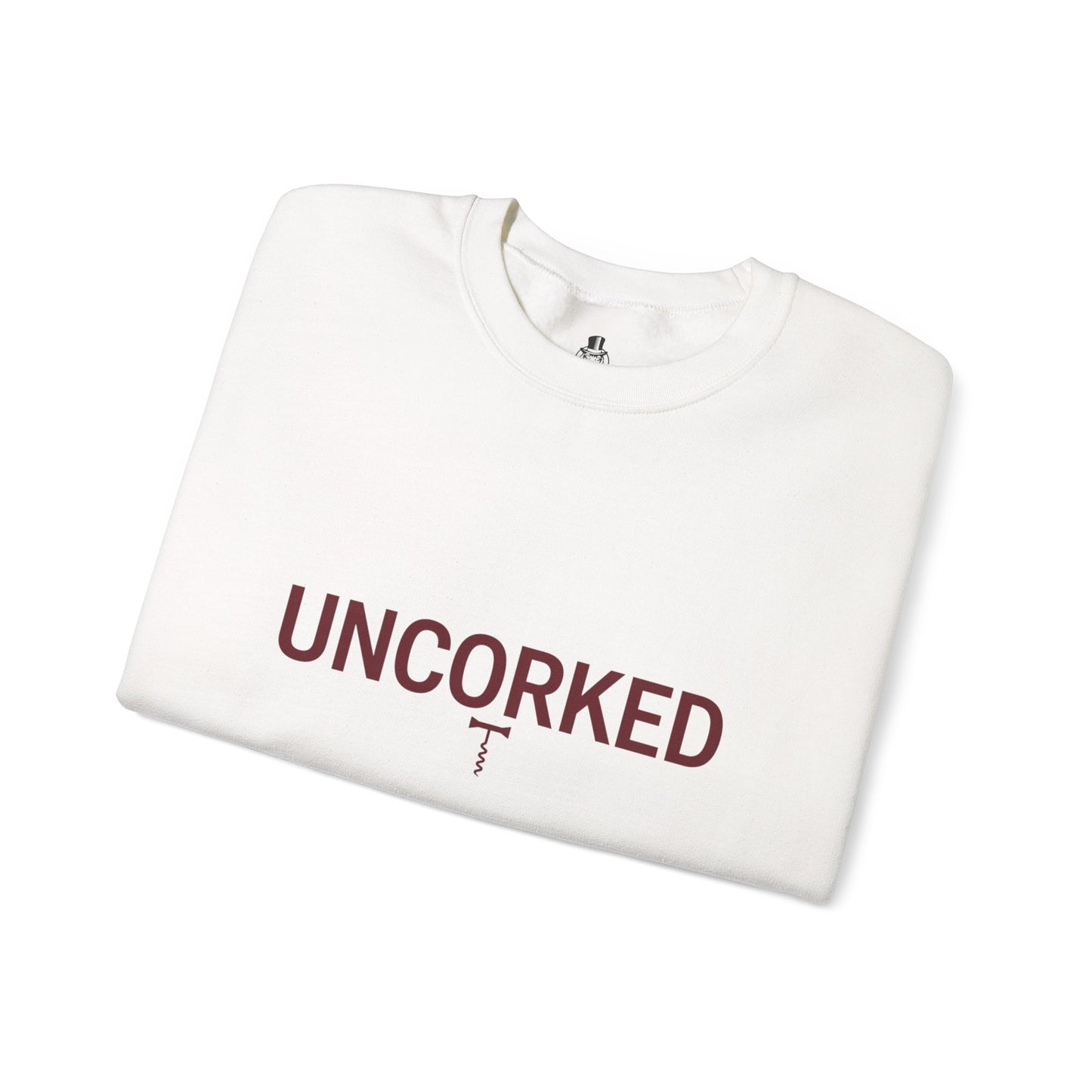 Minialist Wine lovers crewneck sweatshirt - UNCORKED for wine lovers