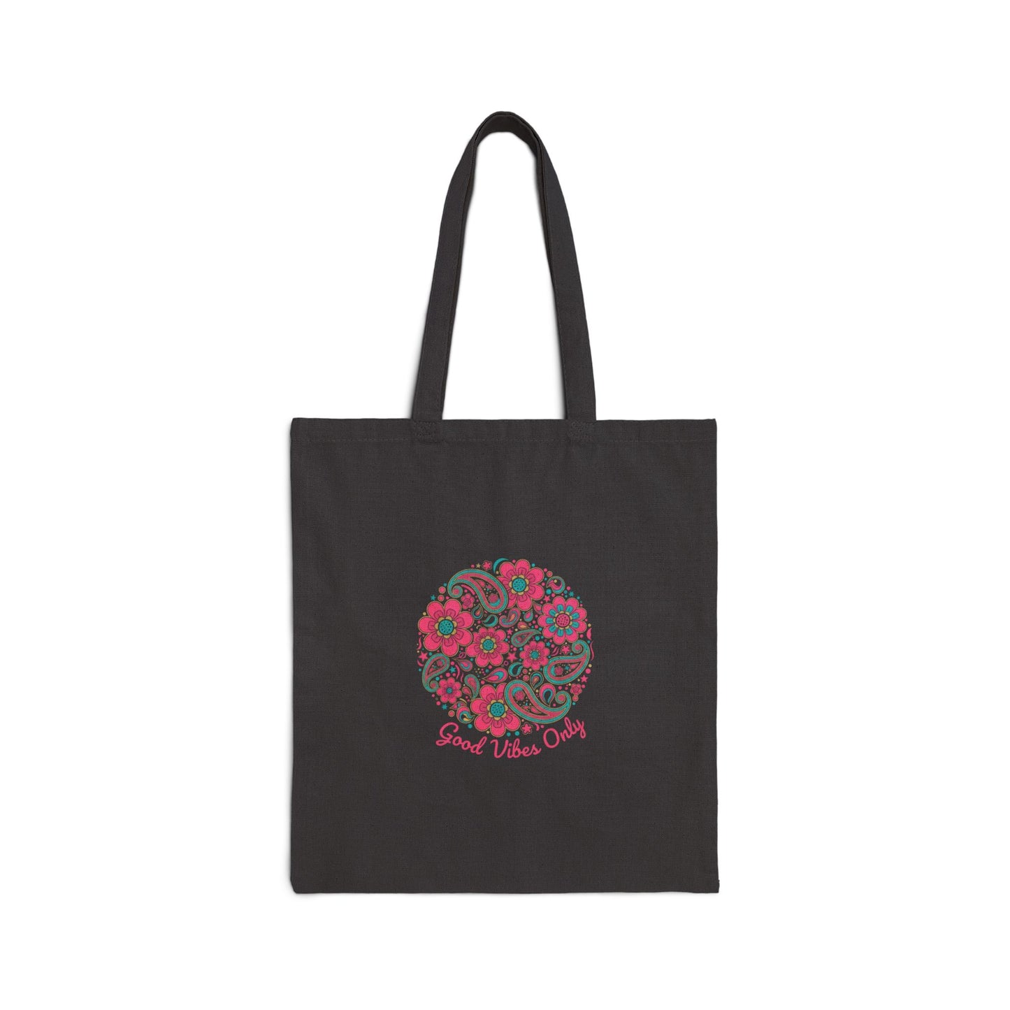 Disco Floral Paisley Tote Bag | 70s Retro Groovy Vibes