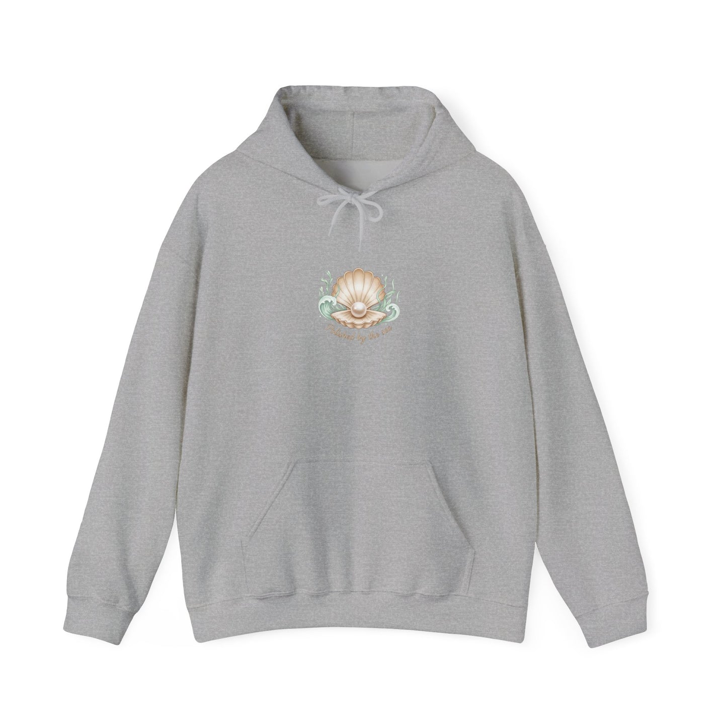 Pearl Shell Outline Hoodie | shell motif design, sea chic aesthetic