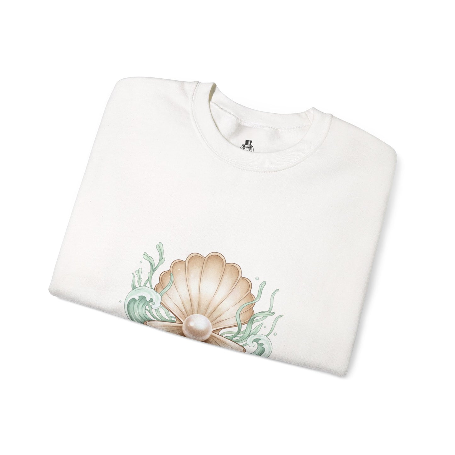 Pearl Shell Graphic Sweatshirt | shell motif design, sea chic aesthetic