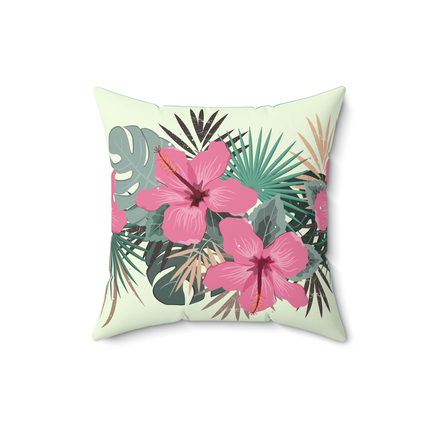 Tropical Floral Throw Pillow - Modern Home Decor, Gift for Garden Lovers, Bedroom Accent, Summer Vibe, Boho Style Cushion