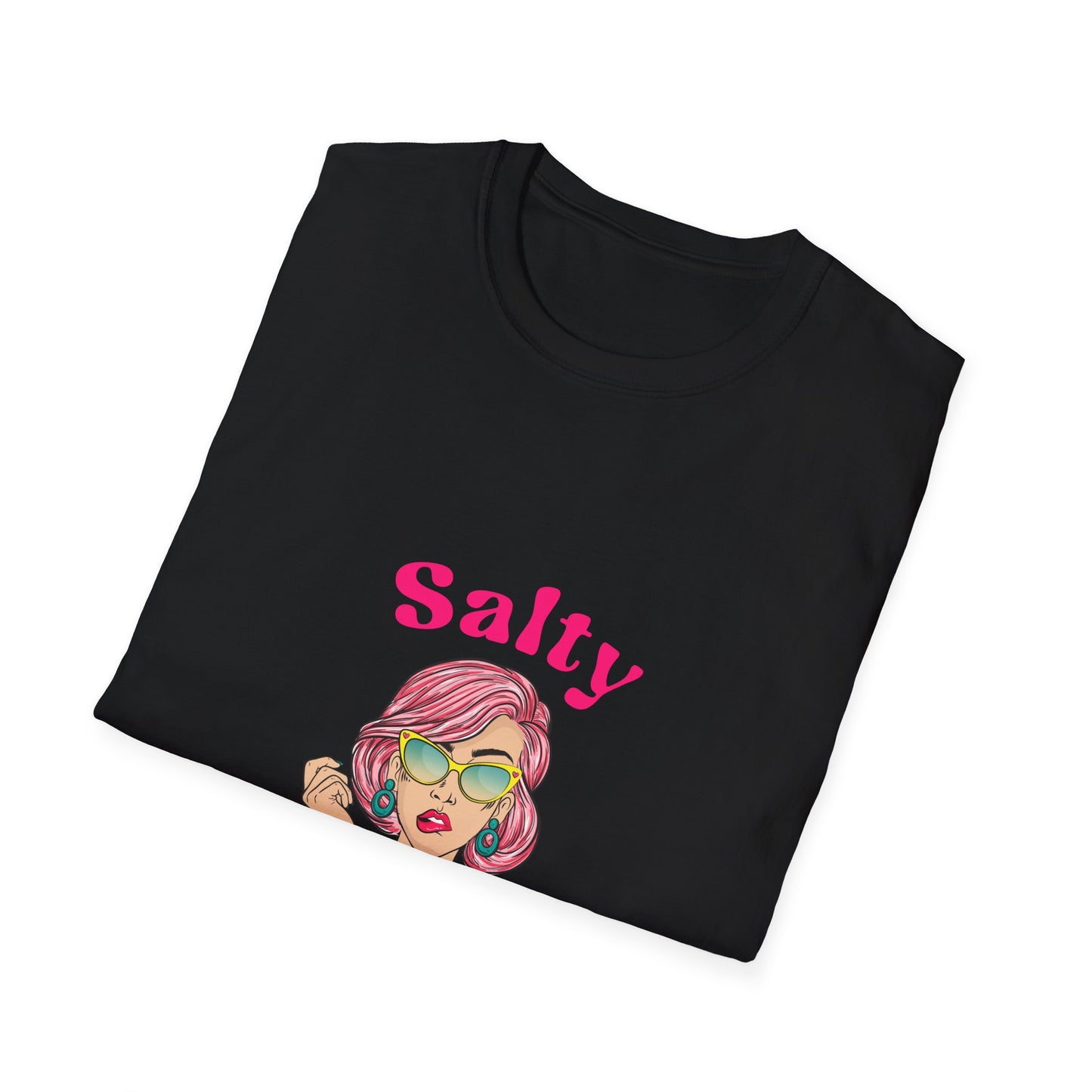 Salty Vibes Softstyle Women's T-Shirt | Trendy Summer Tee, Sarcastic Tee, Chill Casual Wear, Edgy T-Shirt