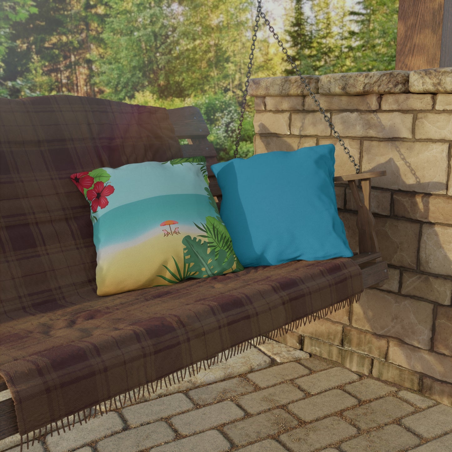 Tropical Outdoor Pillows, Decorative Couch Cushions, Patio Accents, Beach Vibes Home Decor, Summer Gifts, Garden Accessories