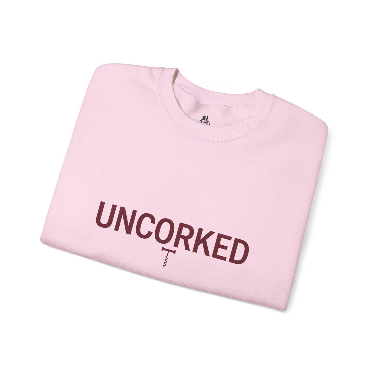 Minialist Wine lovers crewneck sweatshirt - UNCORKED for wine lovers