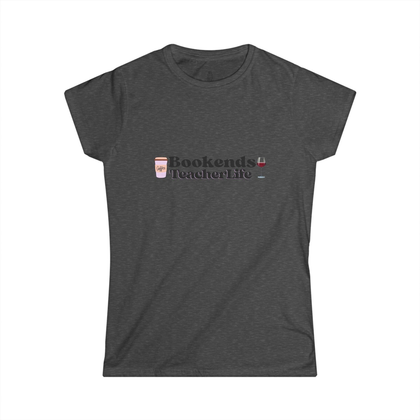 Teacher Life Bookends Graphic Tee, Gift for Educators, Cute Teacher Shirt, Casual Style, Back to School Outfit