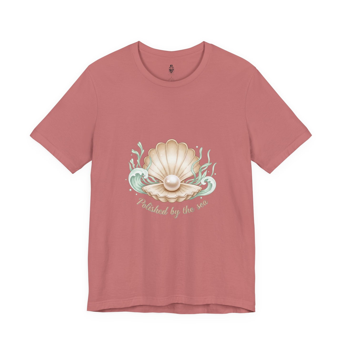 Pearl Shell Illustration Tee | shell motif design, sea chic aesthetic