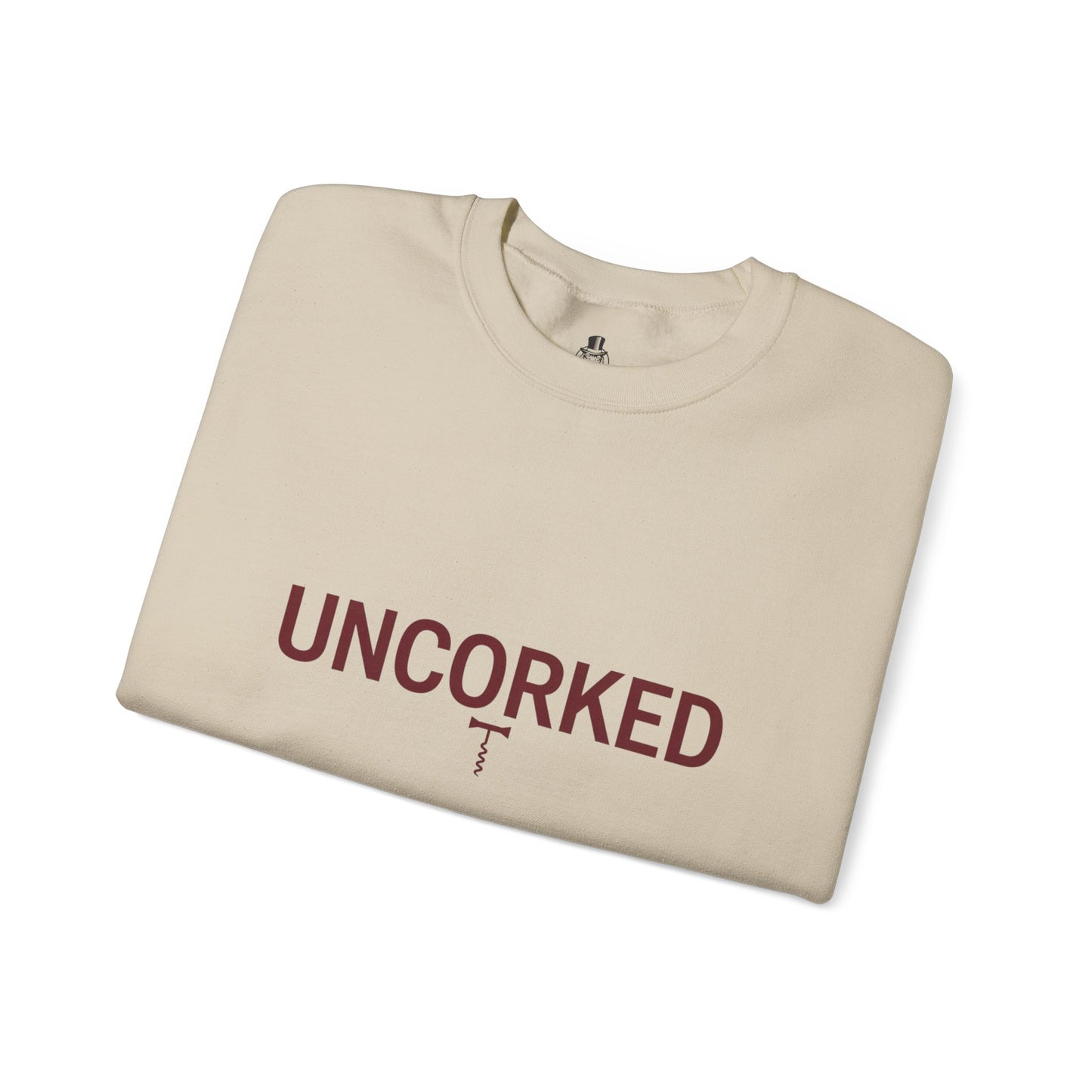 Minialist Wine lovers crewneck sweatshirt - UNCORKED for wine lovers