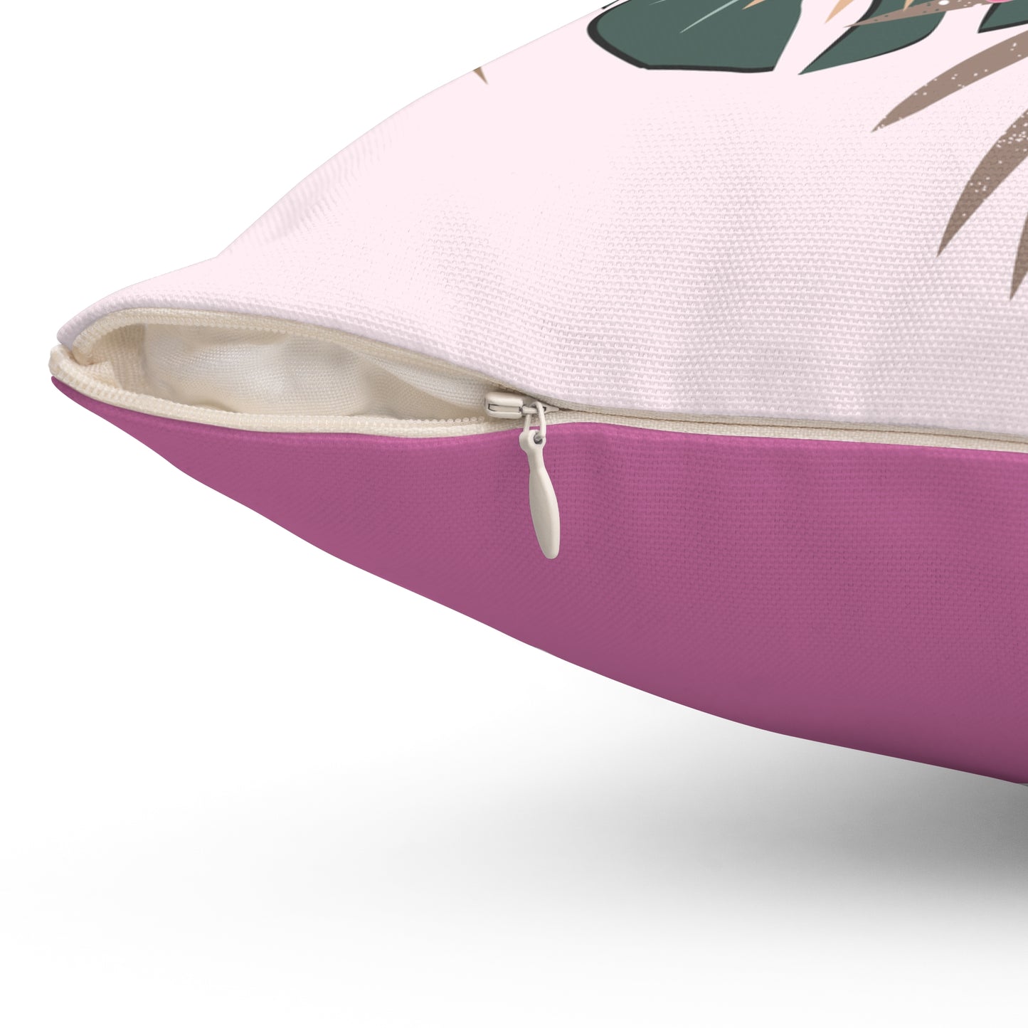 Tropical Floral Pillow, Home Decor Cushion, Couch Accent Pillow, Summer Vibe Pillow, Gift for Her, Pink Floral Decor