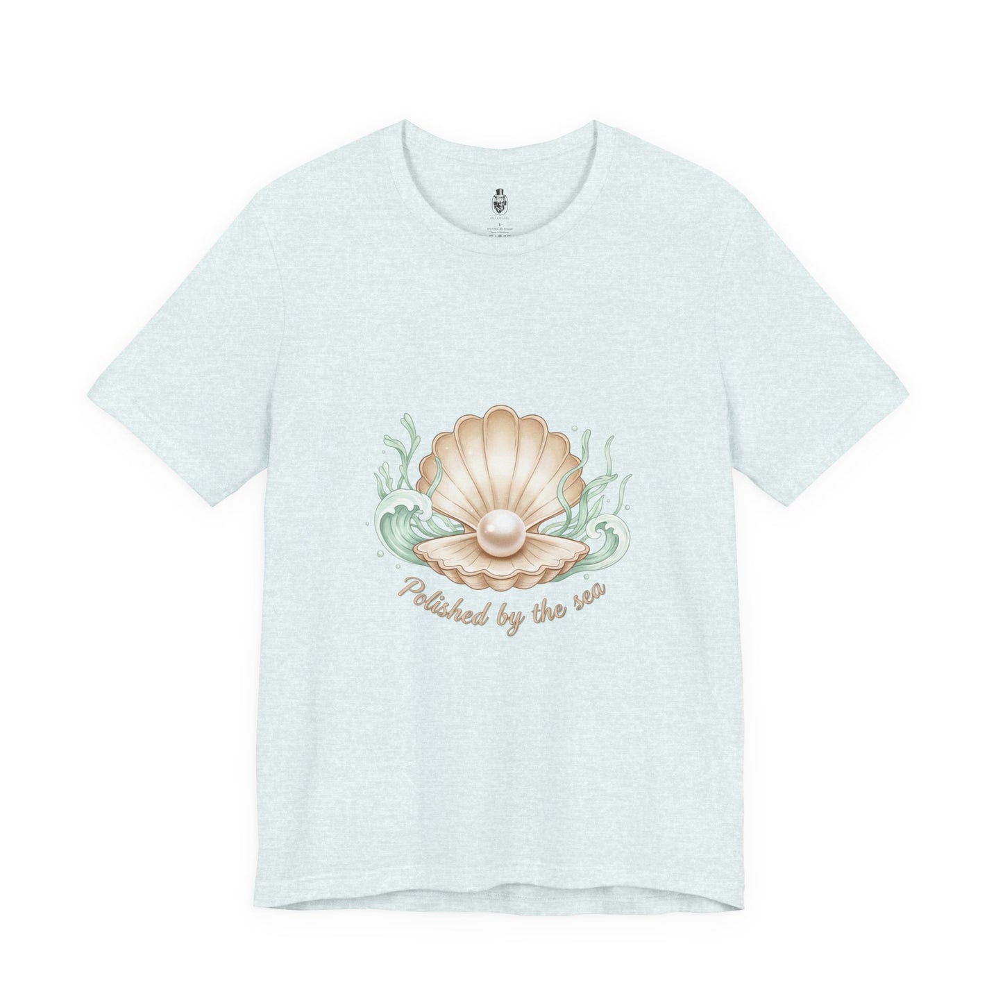 Pearl Shell Illustration Tee | shell motif design, sea chic aesthetic