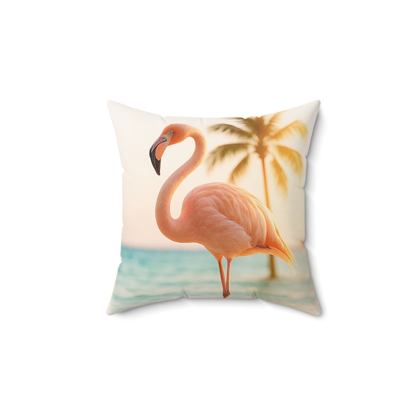 Tropical Flamingo Pillow