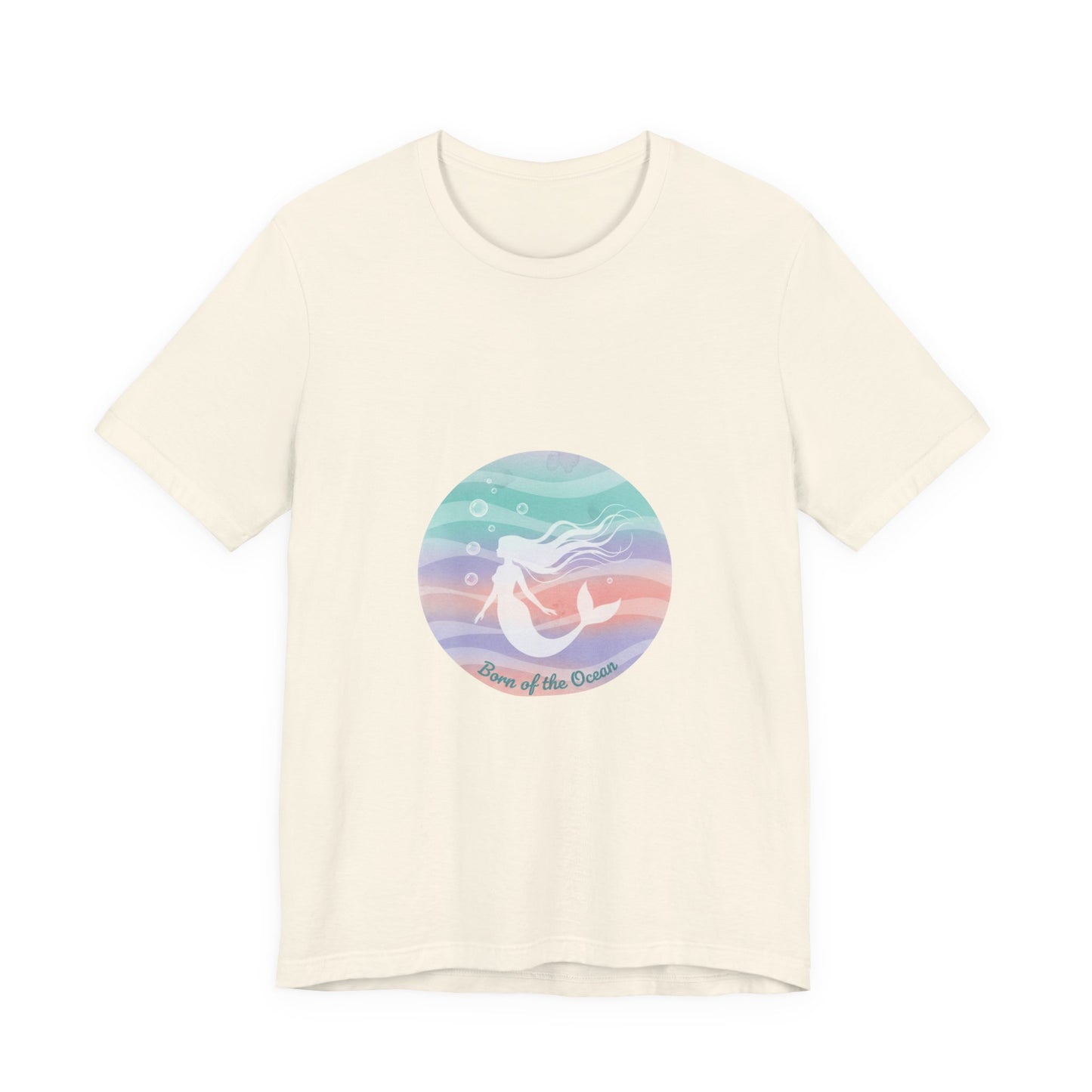Pastel Ocean Gradient Mermaid Tee | pastel ombre sea, water shimmer design