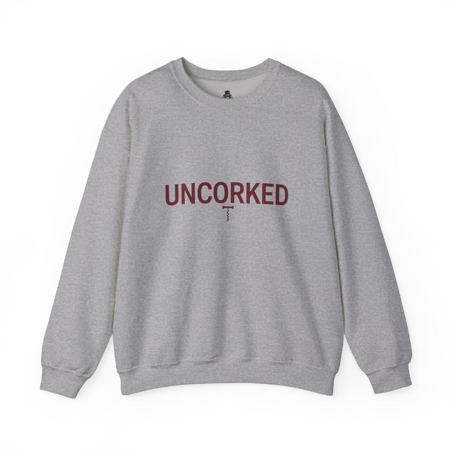 Minialist Wine lovers crewneck sweatshirt - UNCORKED for wine lovers