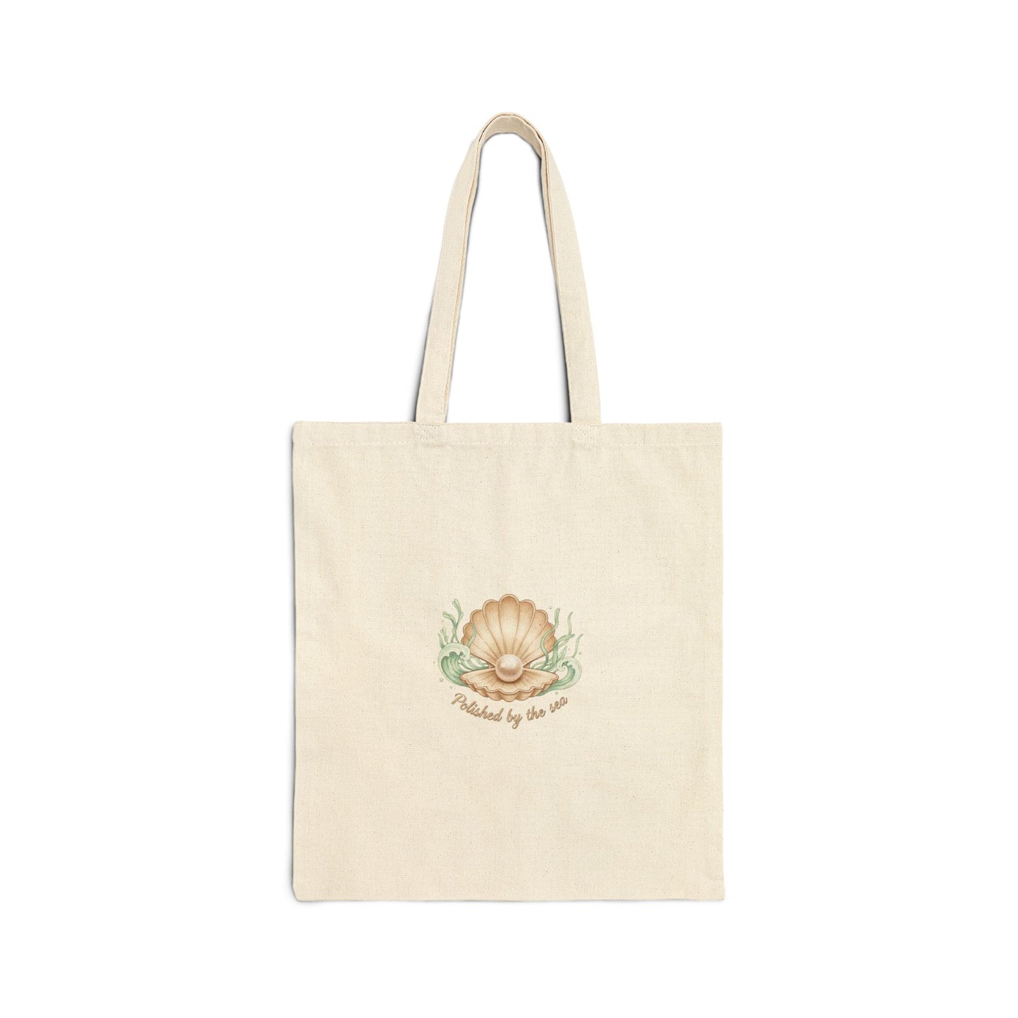 Shell & Pearl Illustration Tote | sea chic, minimalist mermaid motif