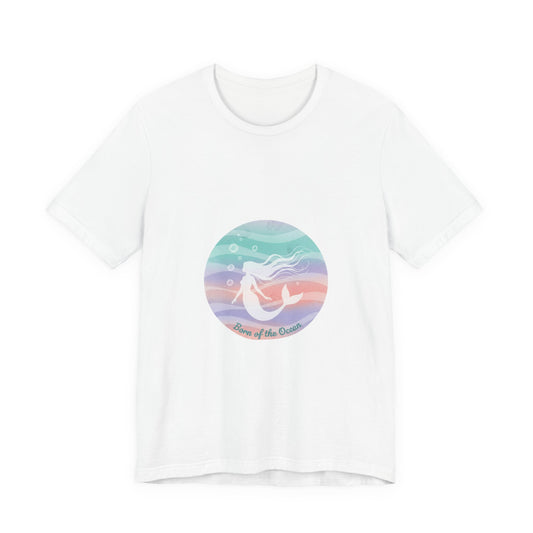 Pastel Ocean Gradient Mermaid Tee | pastel ombre sea, water shimmer design