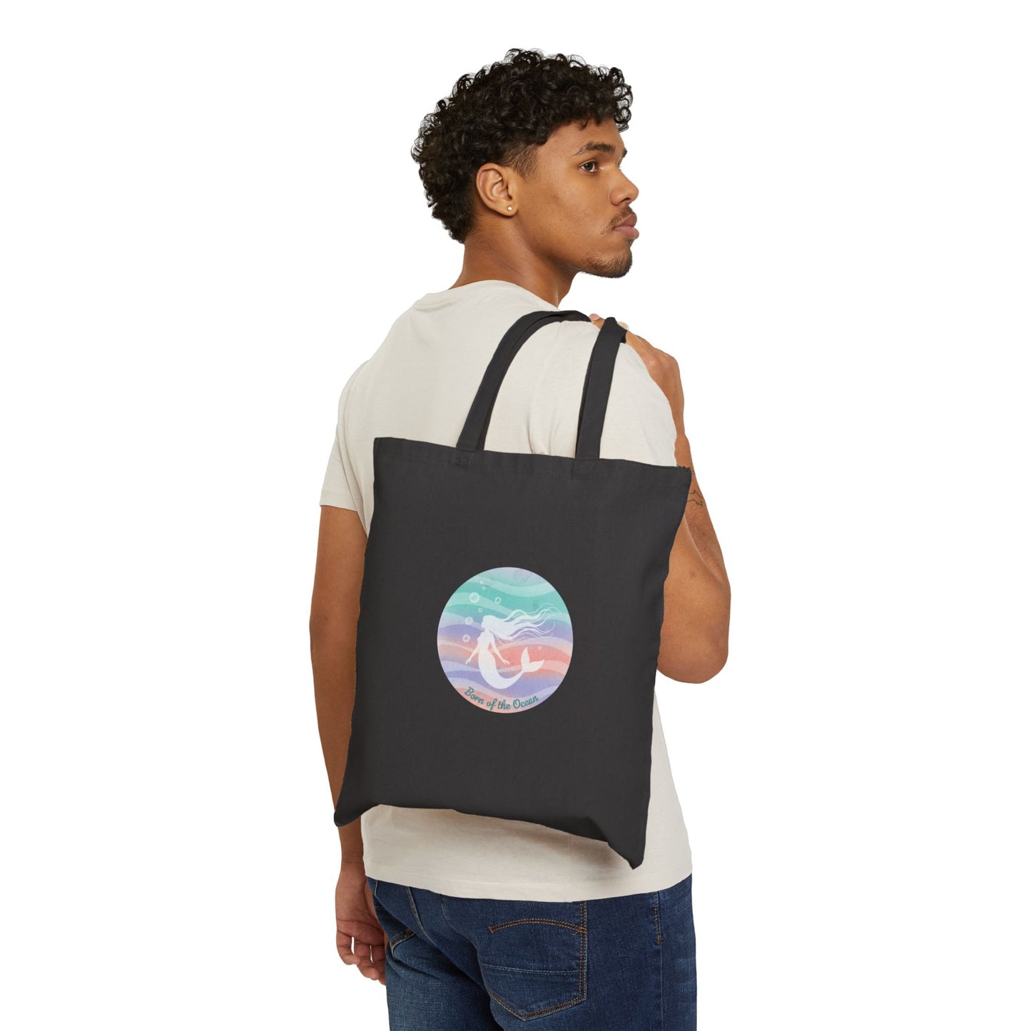 Pastel Ocean Gradient Tote | iridescent wash, dreamy ombre sea