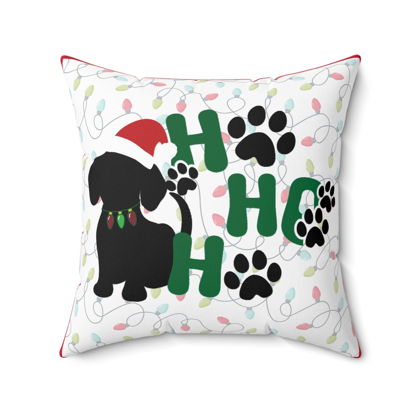Festive Dog-Themed Square Pillow | Holiday Home Decor, Christmas Gift for Dog Lovers, Pet Lover's Cushion, Cozy Pillow for Dog Owners, [...]