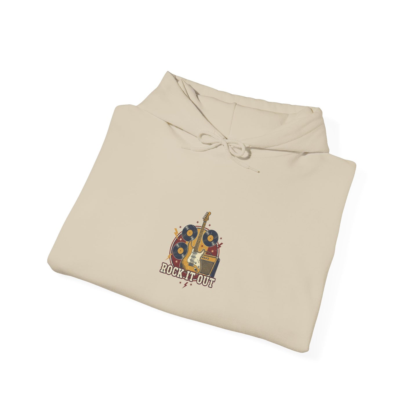 Vintage Tour Crest Hoodie | Retro Band Rock Graphic, Distressed Ink