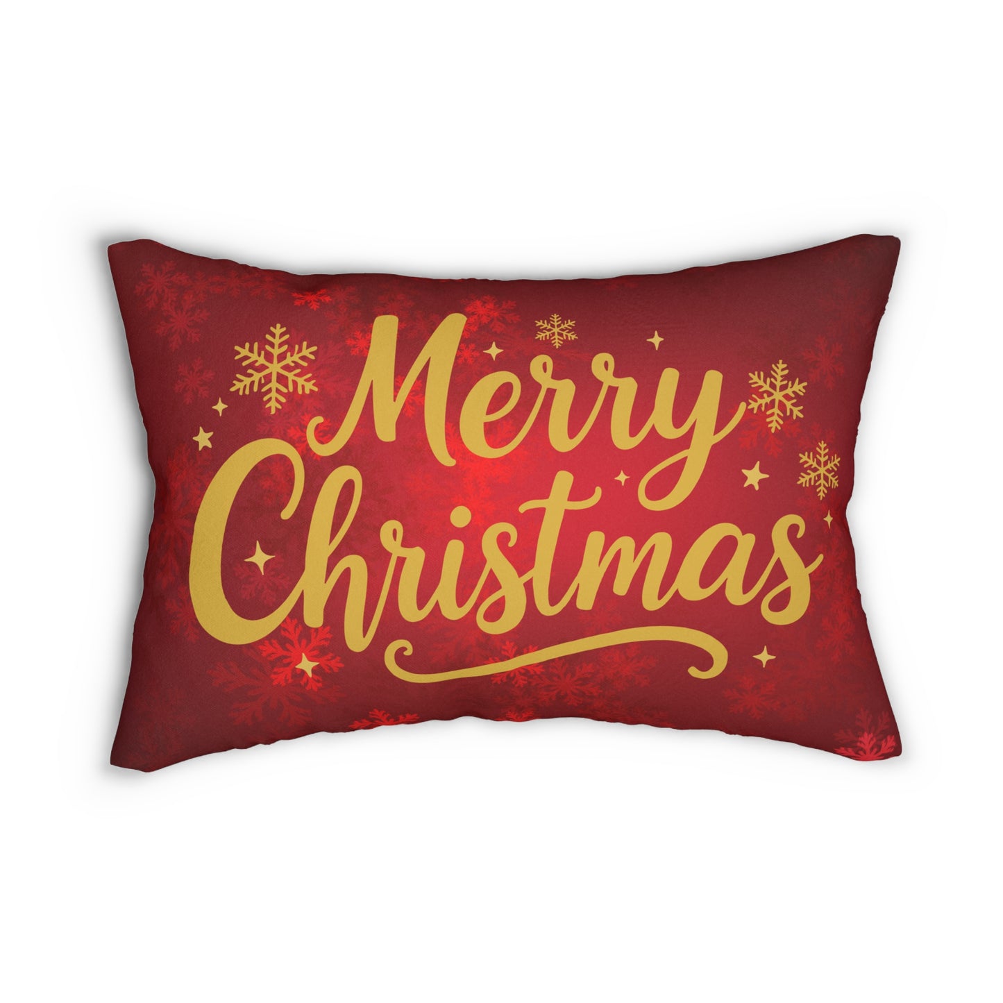 Merry Christmas Lumbar Pillow | Holiday Decor, Cozy Accent Pillow, Gift for Her, Festive Home Decor, Christmas Cushion