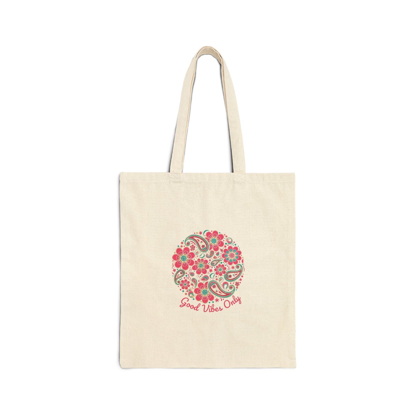 Disco Floral Paisley Tote Bag | 70s Retro Groovy Vibes