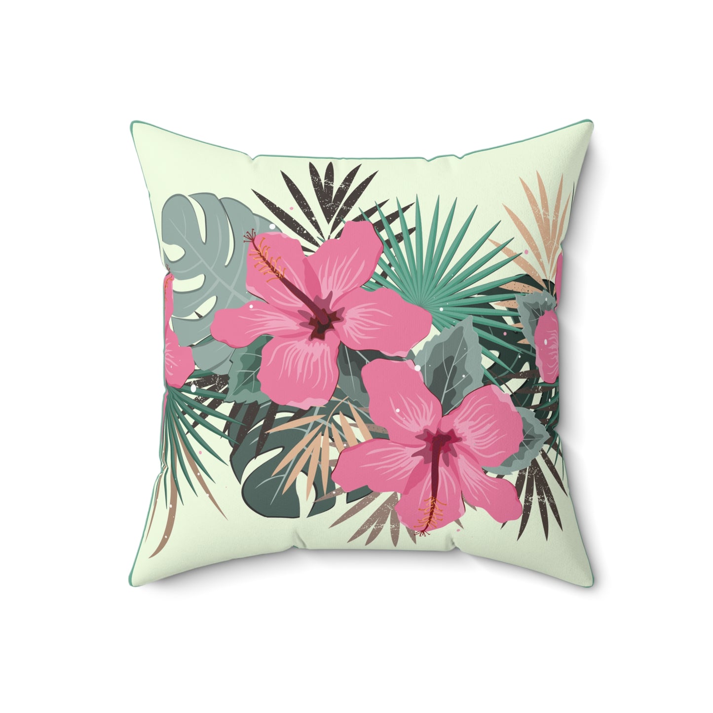 Tropical Floral Throw Pillow - Modern Home Decor, Gift for Garden Lovers, Bedroom Accent, Summer Vibe, Boho Style Cushion