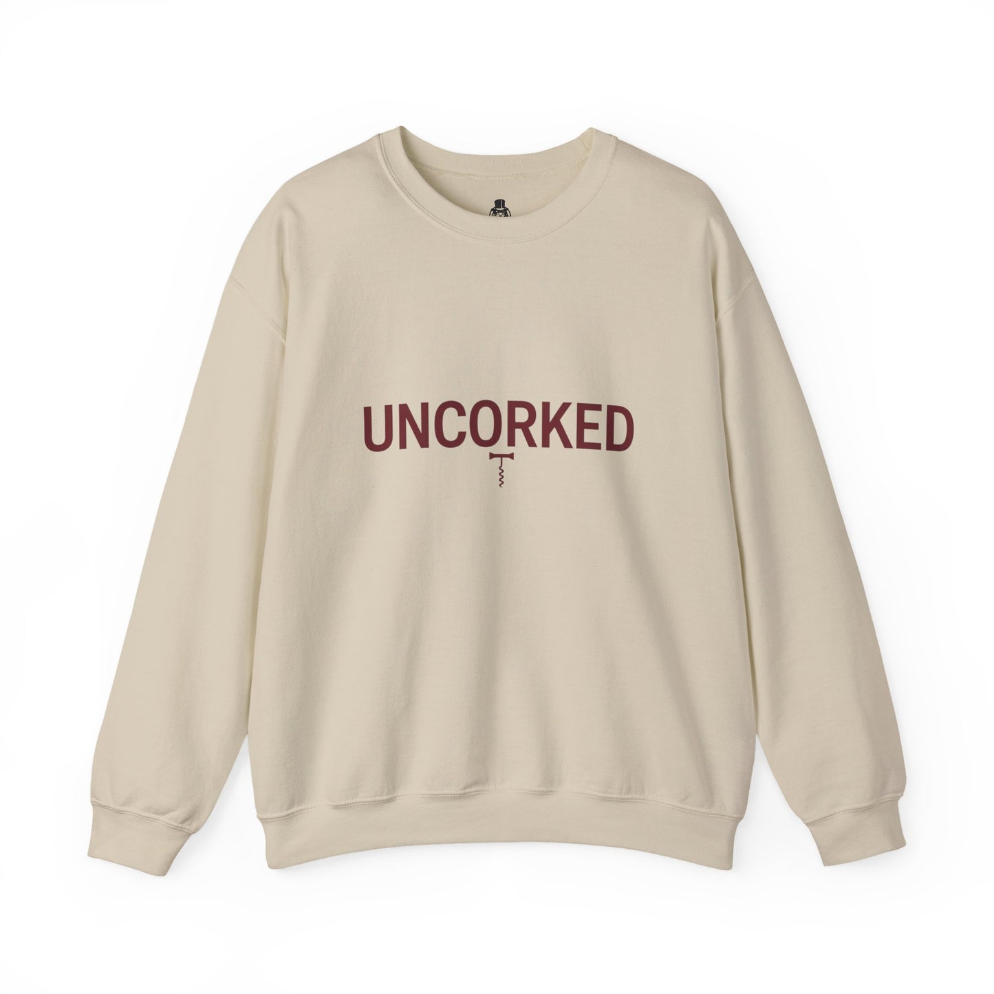 Minialist Wine lovers crewneck sweatshirt - UNCORKED for wine lovers