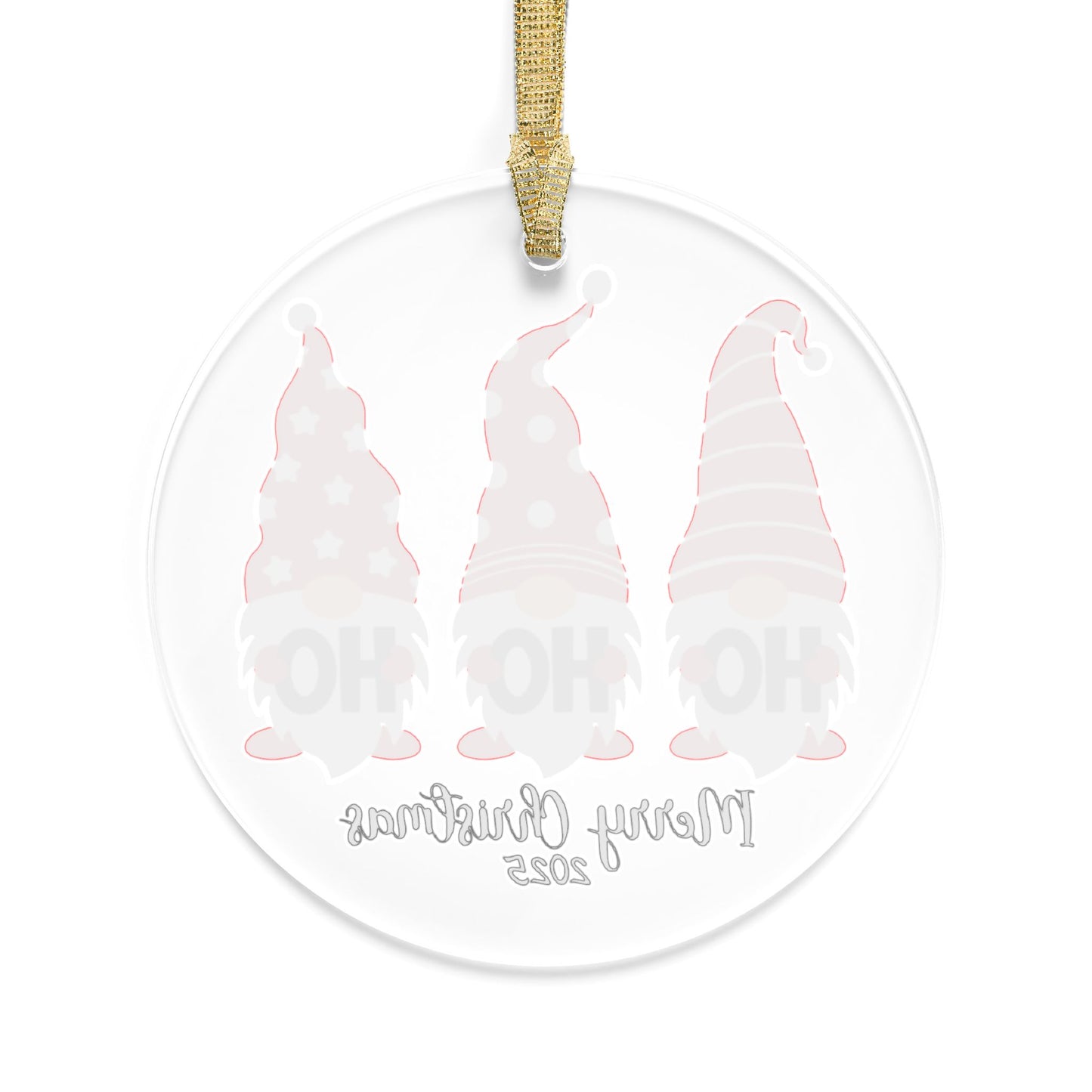 Christmas Gnome Acrylic Ornaments | Holiday Decor, Personalized Gift, Festive Keepsake, Tree Decoration, Gnome Lover's Gift