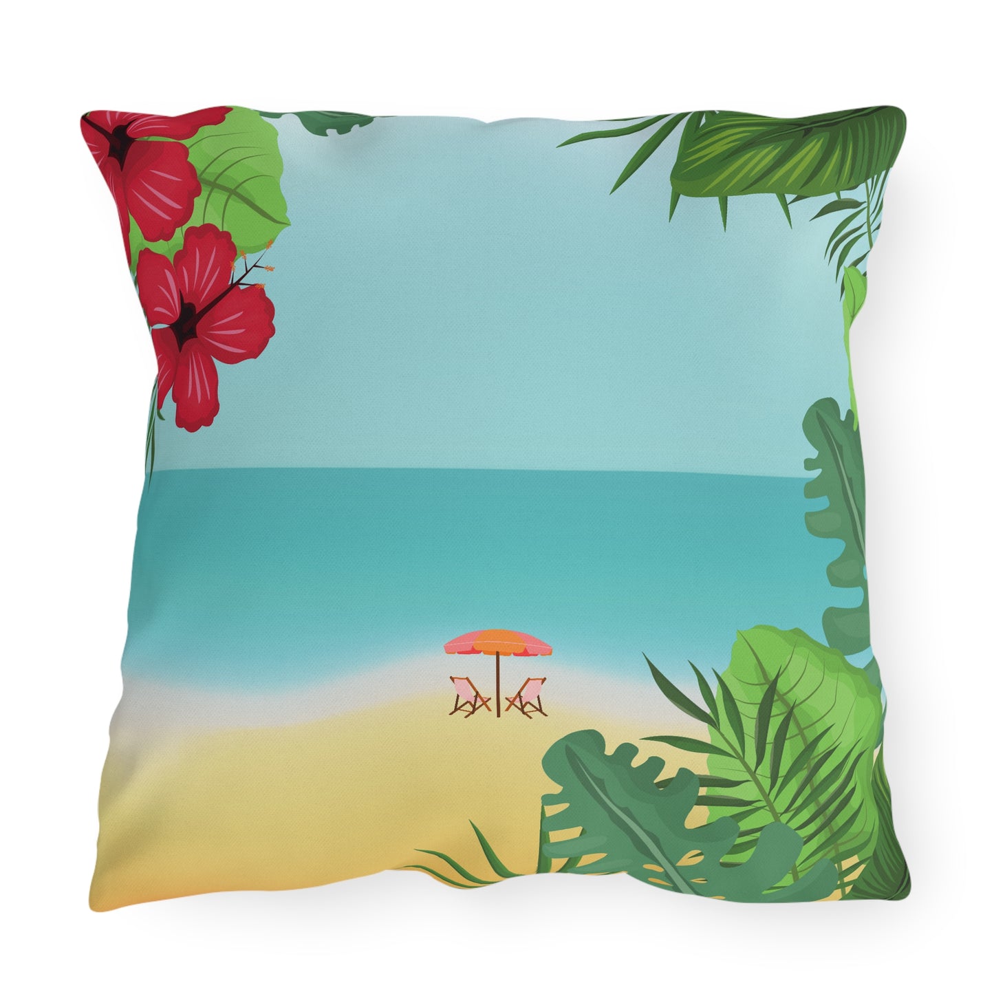 Tropical Outdoor Pillows, Decorative Couch Cushions, Patio Accents, Beach Vibes Home Decor, Summer Gifts, Garden Accessories