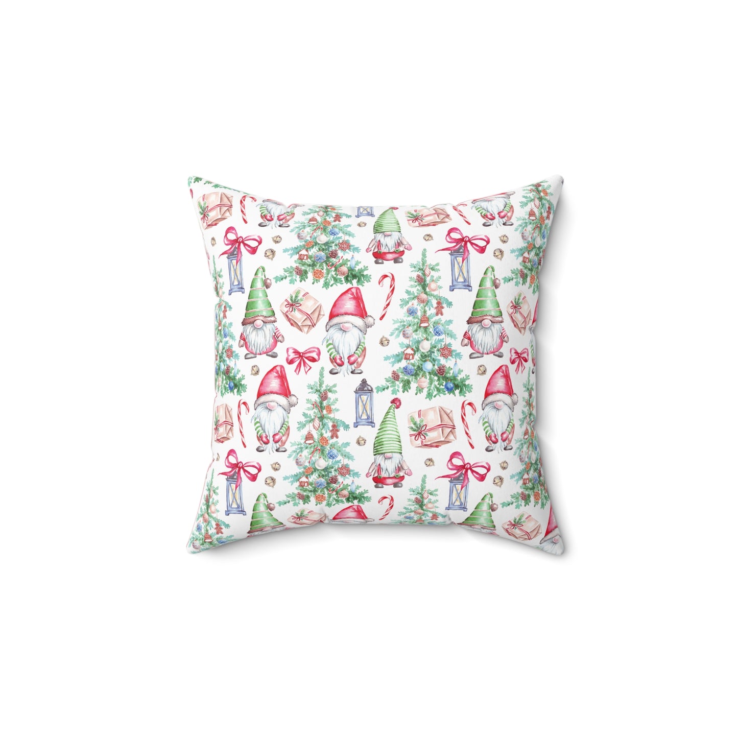 Festive Gnome Decorative Pillow Cover | Holiday Home Decor, Christmas Gift, Soft Accent Pillow, Cozy Living Room, Gnome Decor