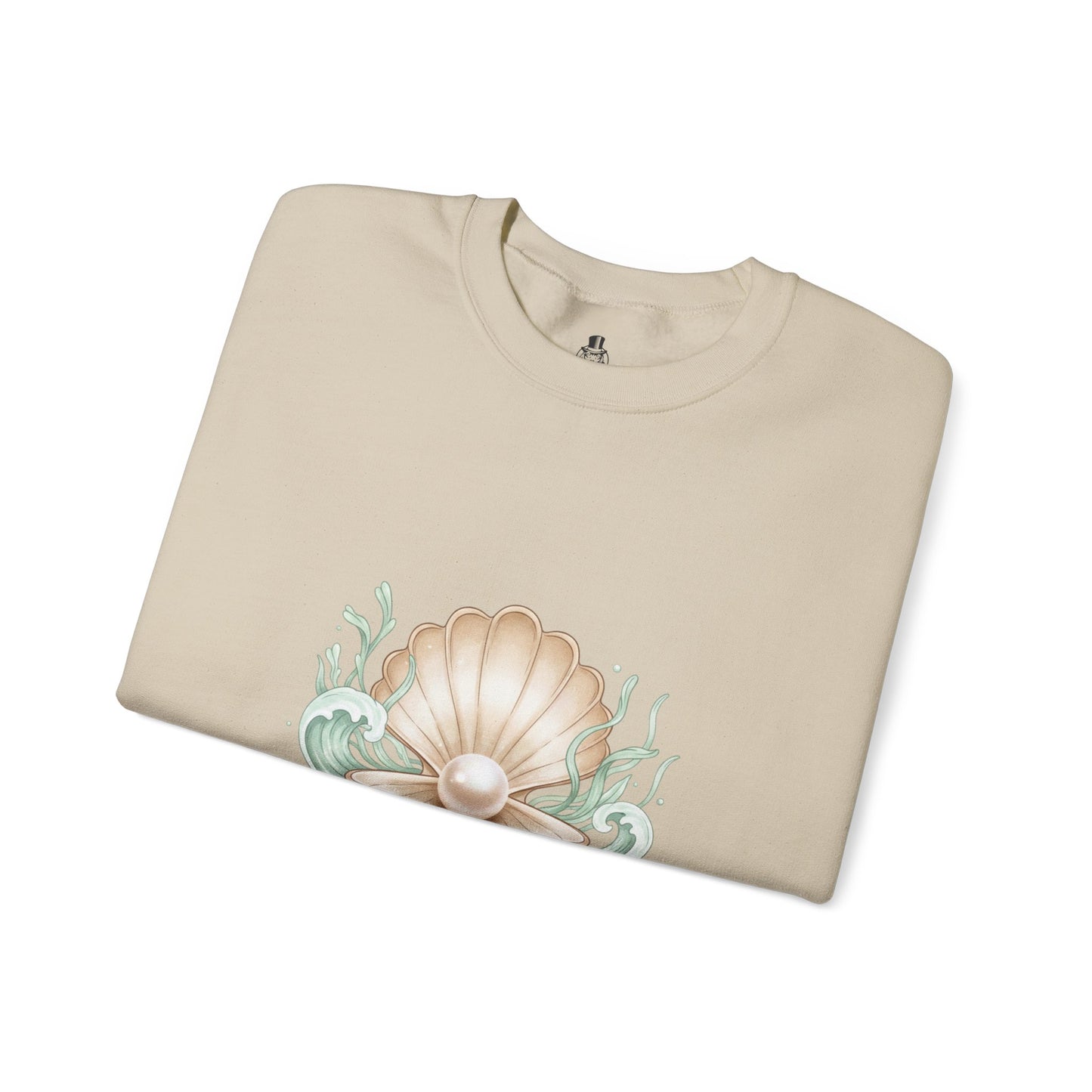 Pearl Shell Graphic Sweatshirt | shell motif design, sea chic aesthetic