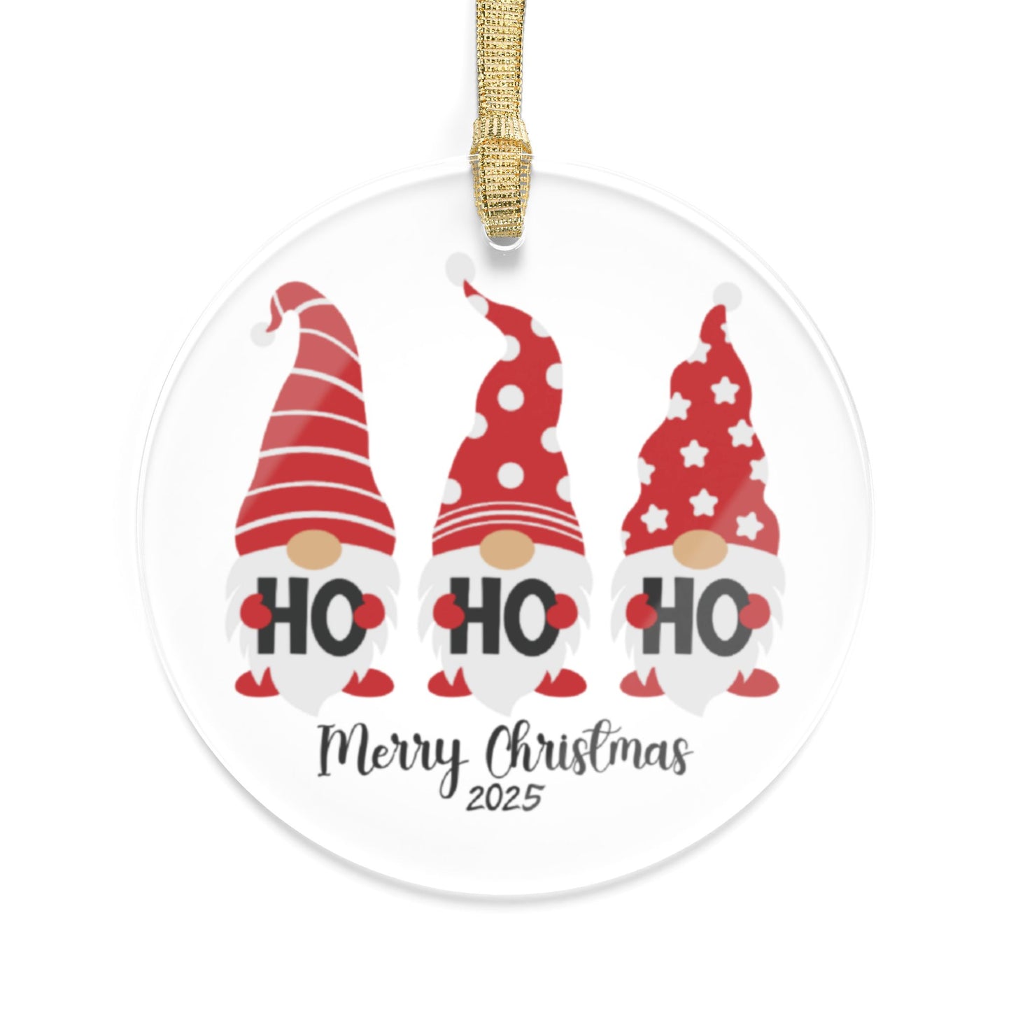 Christmas Gnome Acrylic Ornaments | Holiday Decor, Personalized Gift, Festive Keepsake, Tree Decoration, Gnome Lover's Gift