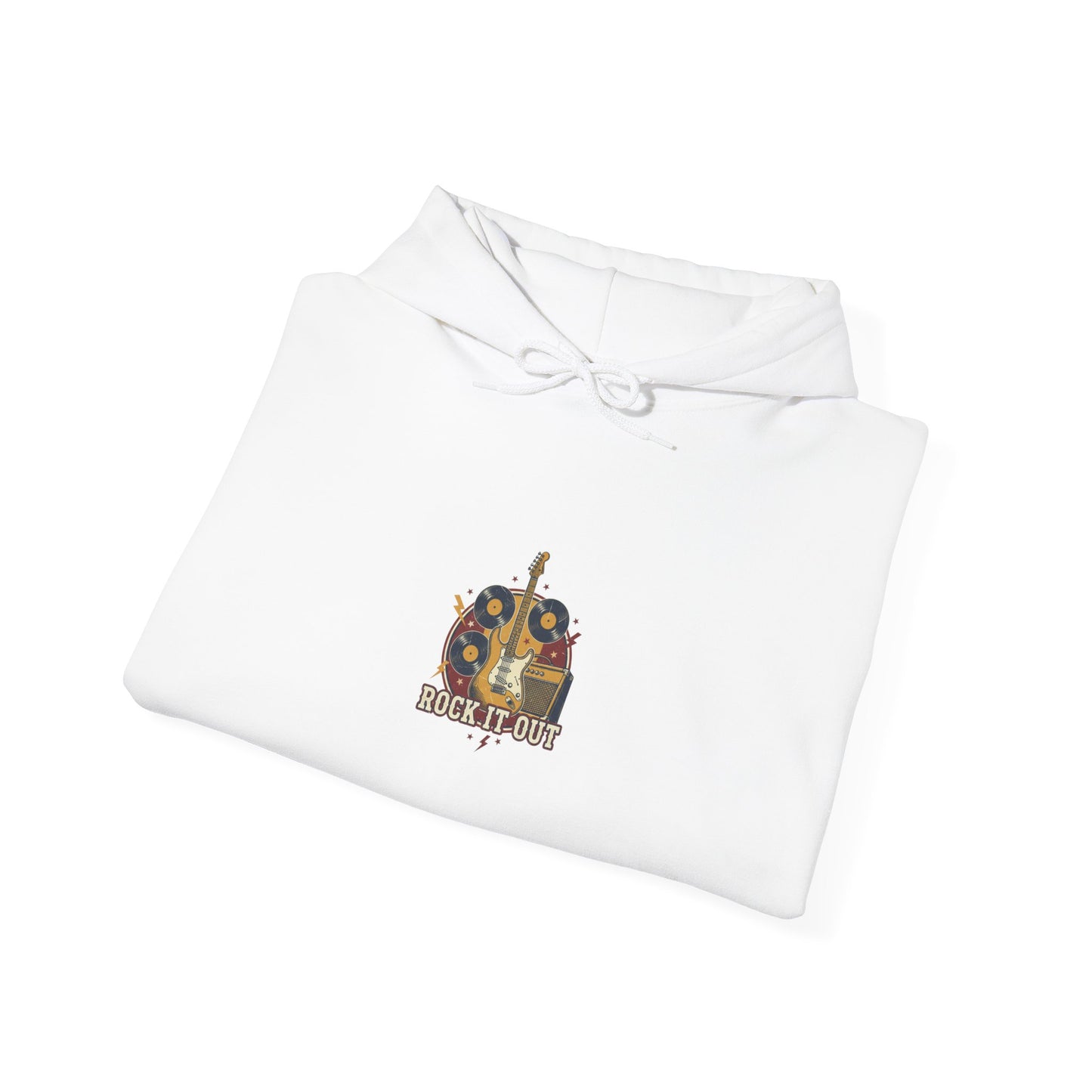 Vintage Tour Crest Hoodie | Retro Band Rock Graphic, Distressed Ink