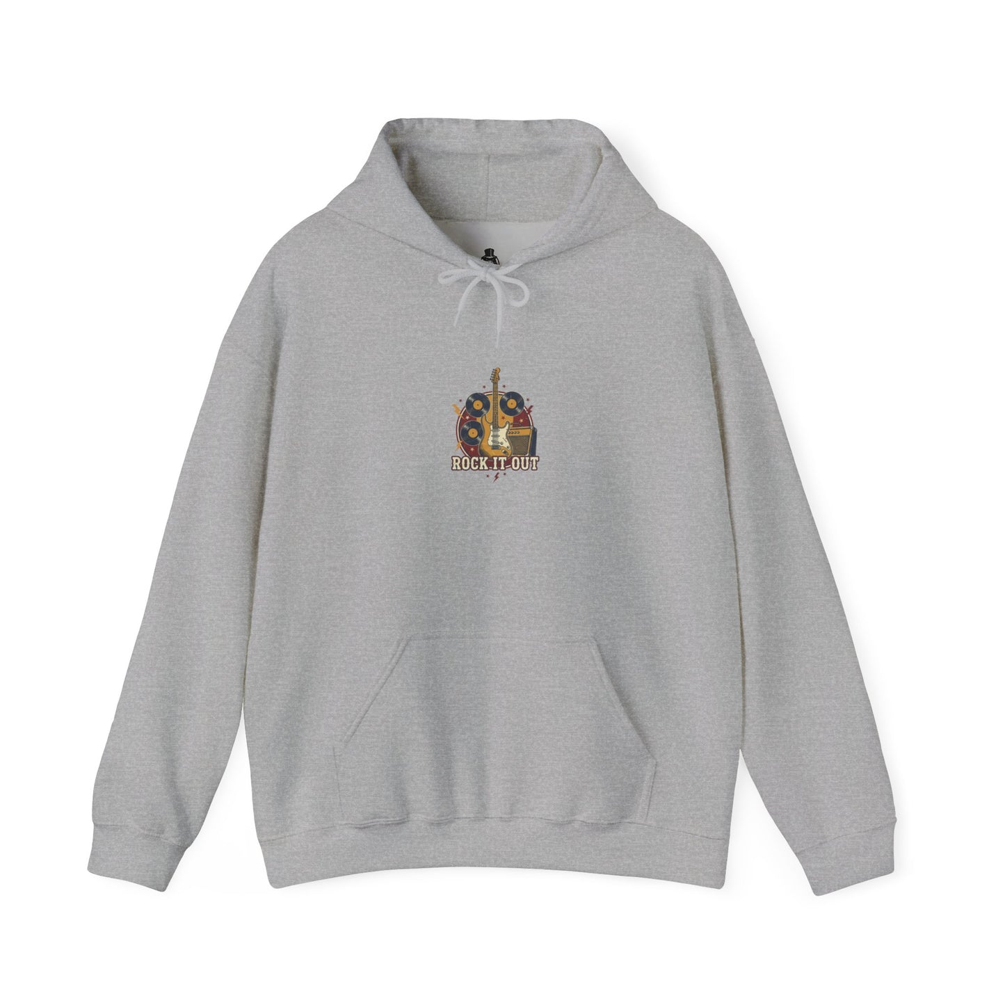 Vintage Tour Crest Hoodie | Retro Band Rock Graphic, Distressed Ink