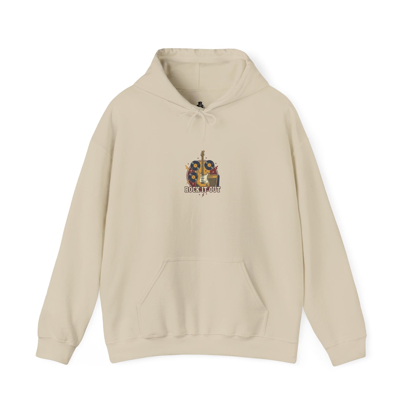 Vintage Tour Crest Hoodie | Retro Band Rock Graphic, Distressed Ink