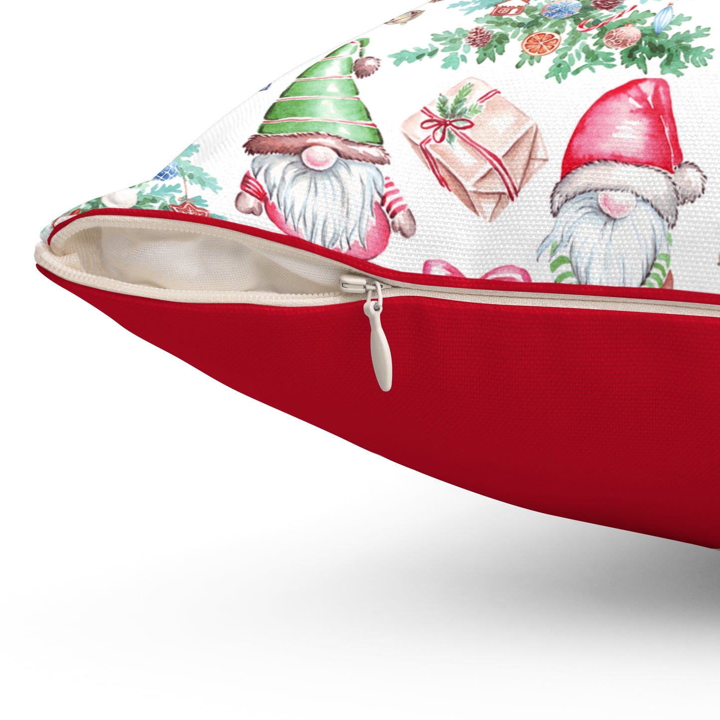 Festive Gnome Decorative Pillow Cover | Holiday Home Decor, Christmas Gift, Soft Accent Pillow, Cozy Living Room, Gnome Decor