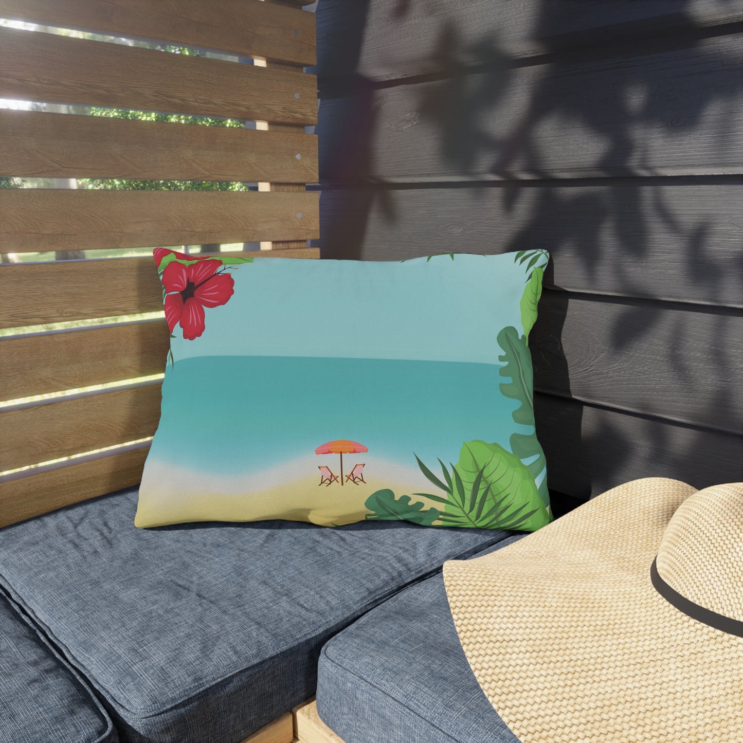 Tropical Outdoor Pillows, Decorative Couch Cushions, Patio Accents, Beach Vibes Home Decor, Summer Gifts, Garden Accessories