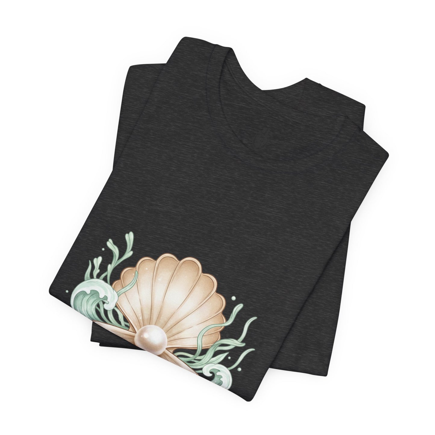 Pearl Shell Illustration Tee | shell motif design, sea chic aesthetic
