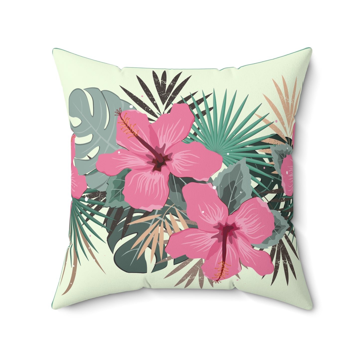 Tropical Floral Throw Pillow - Modern Home Decor, Gift for Garden Lovers, Bedroom Accent, Summer Vibe, Boho Style Cushion