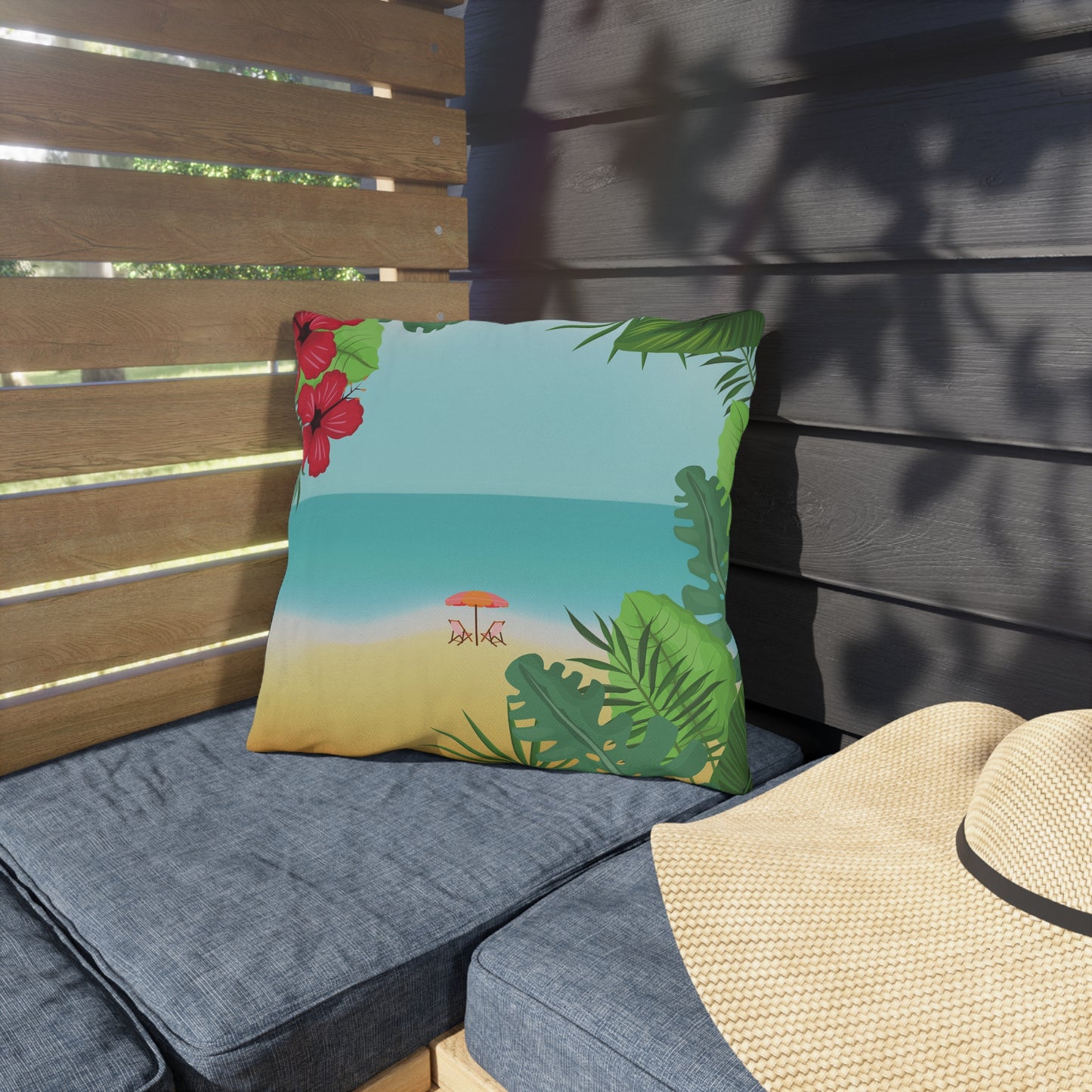 Tropical Outdoor Pillows, Decorative Couch Cushions, Patio Accents, Beach Vibes Home Decor, Summer Gifts, Garden Accessories