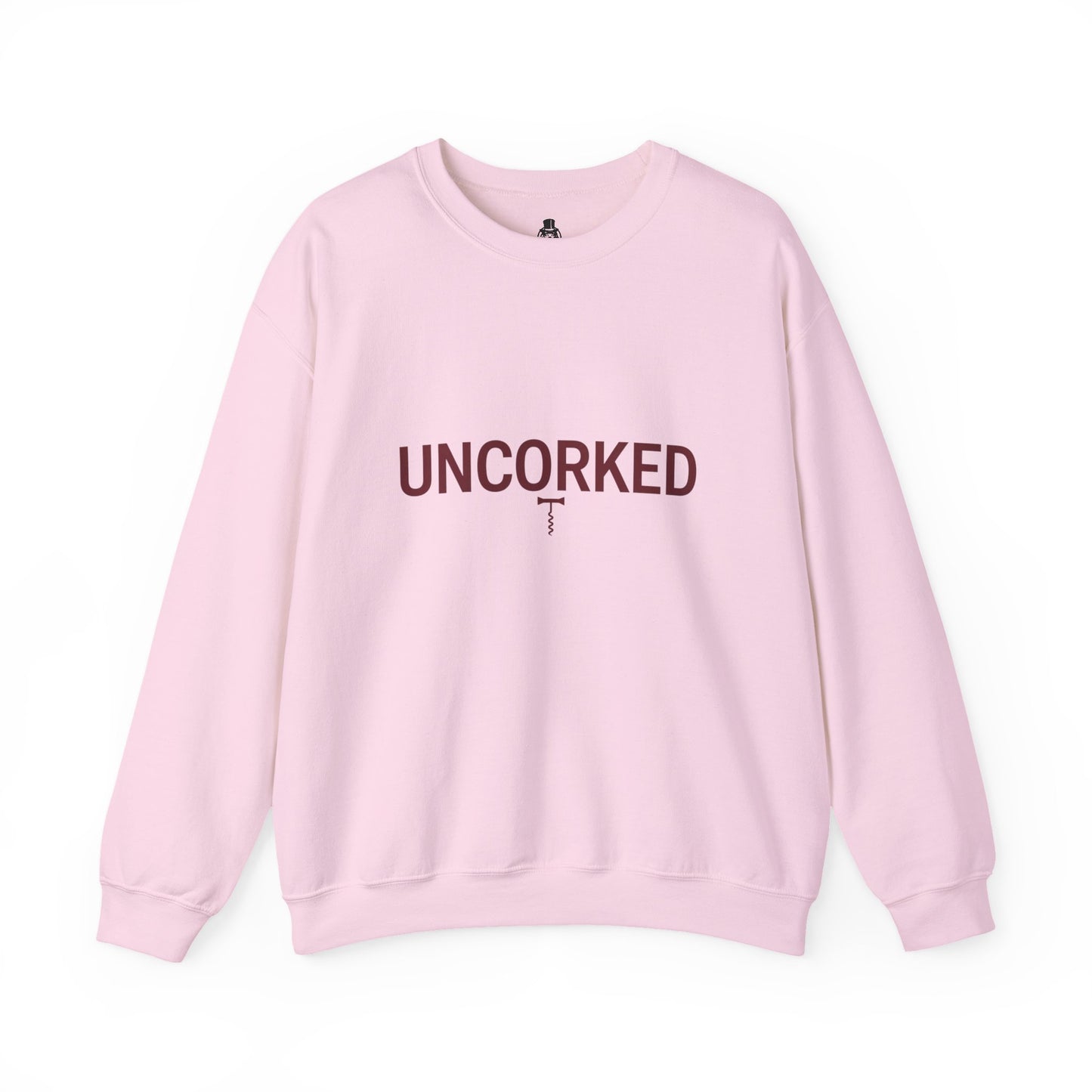 Minialist Wine lovers crewneck sweatshirt - UNCORKED for wine lovers