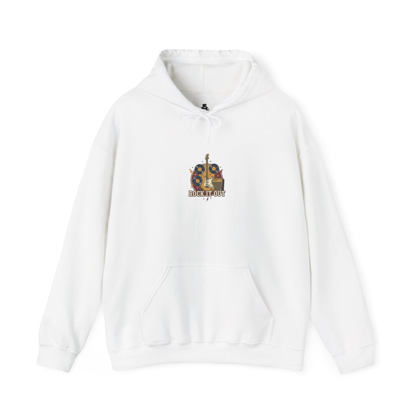 Vintage Tour Crest Hoodie | Retro Band Rock Graphic, Distressed Ink