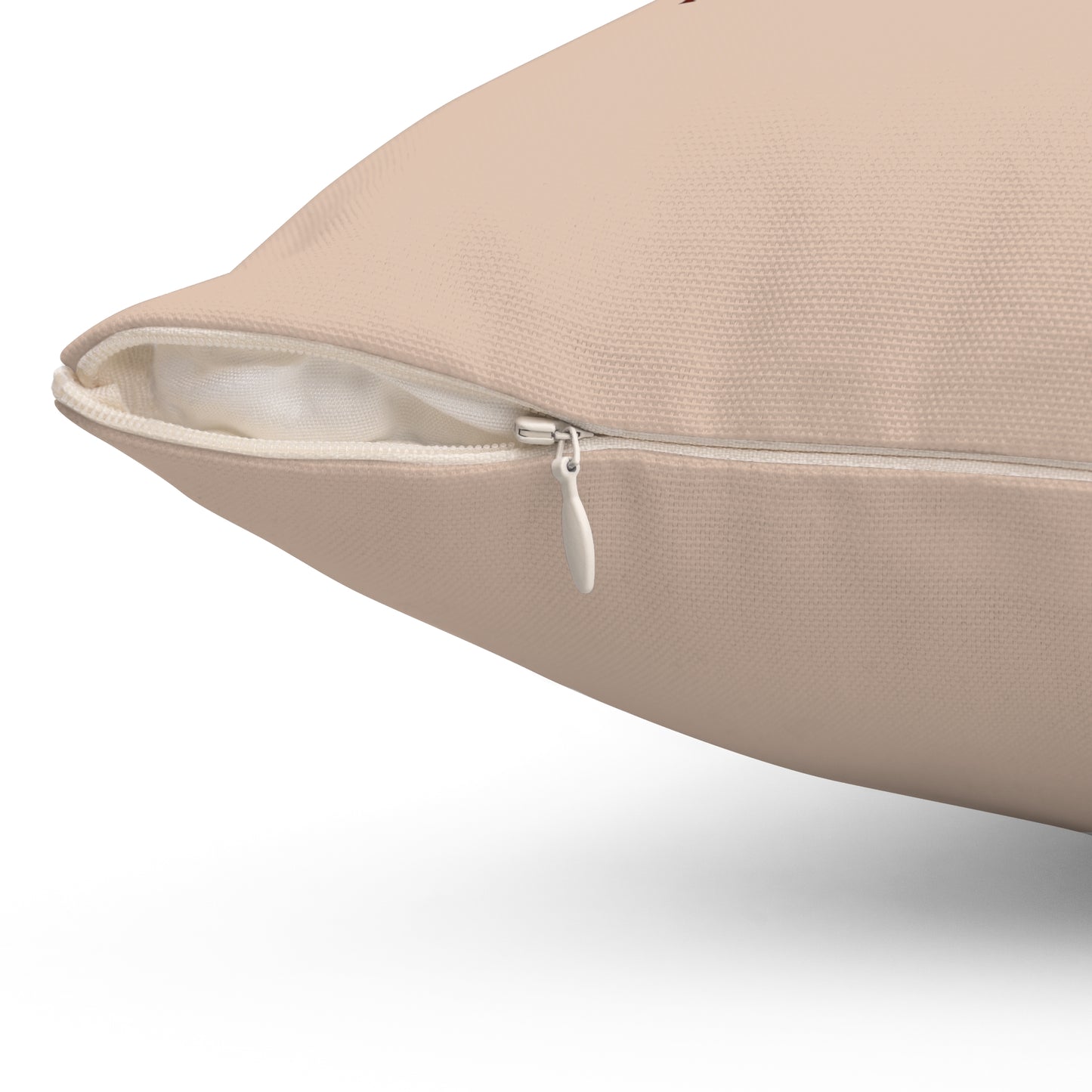Dachshund Illustration Attitude Included Pillow | Square Throw Pillow - Peach