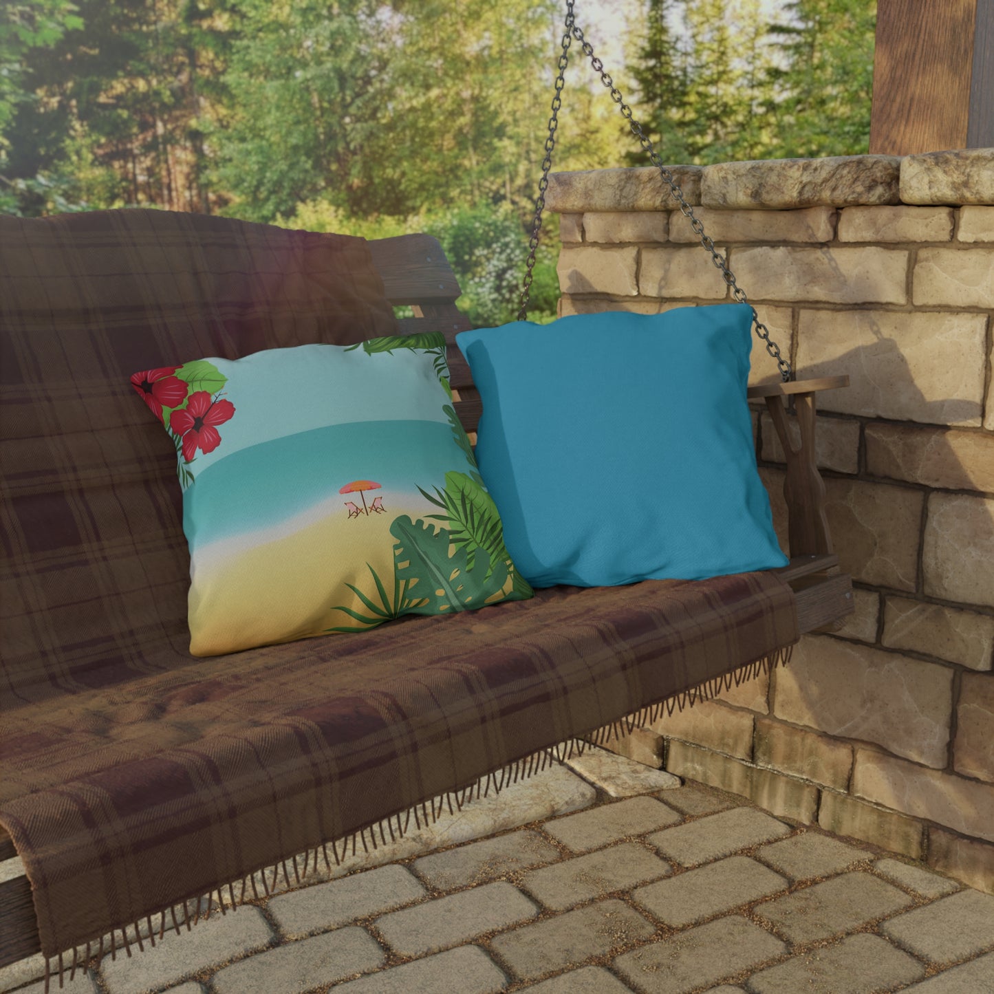 Tropical Outdoor Pillows, Decorative Couch Cushions, Patio Accents, Beach Vibes Home Decor, Summer Gifts, Garden Accessories