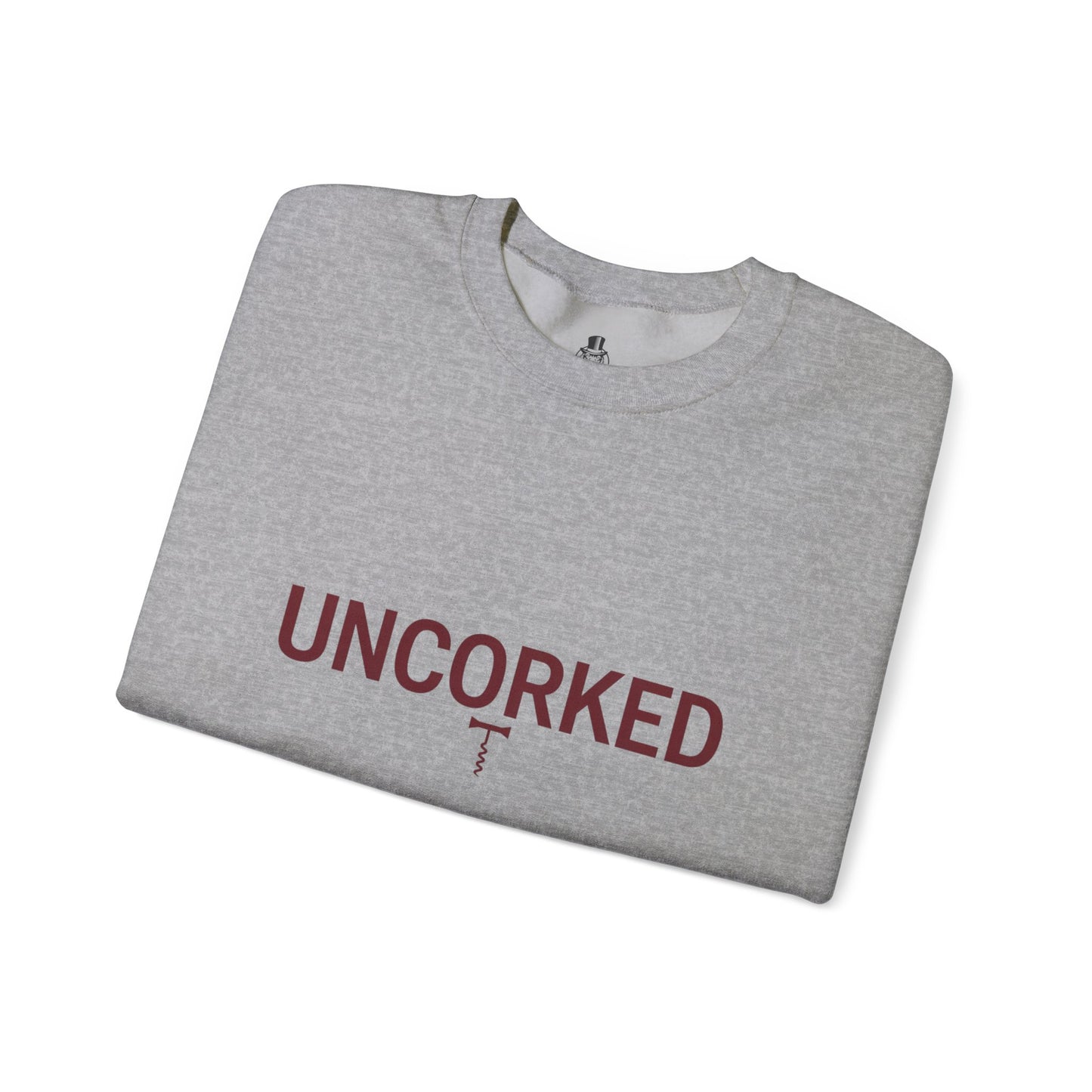 Minialist Wine lovers crewneck sweatshirt - UNCORKED for wine lovers