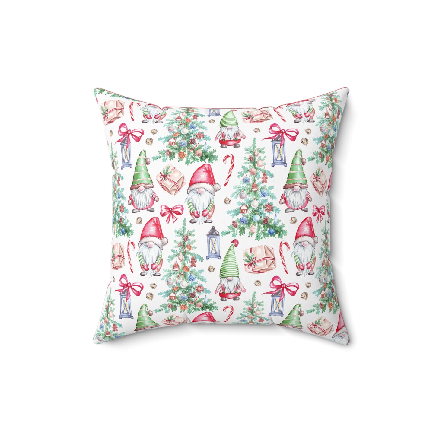 Festive Gnome Decorative Pillow Cover | Holiday Home Decor, Christmas Gift, Soft Accent Pillow, Cozy Living Room, Gnome Decor
